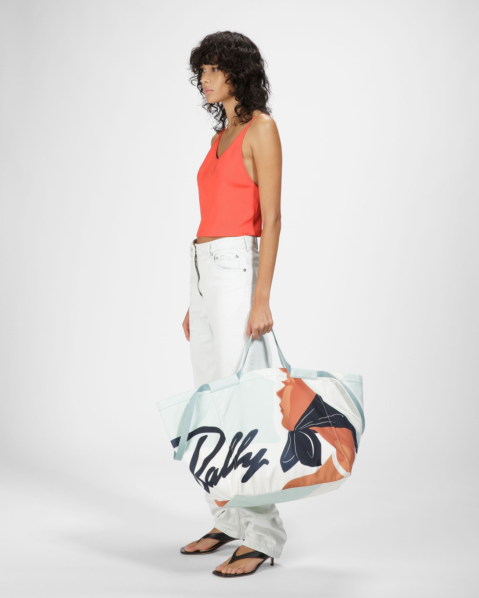 Billboard Fourre-Tout En Nylon Bleu - Femme - Bally - 04