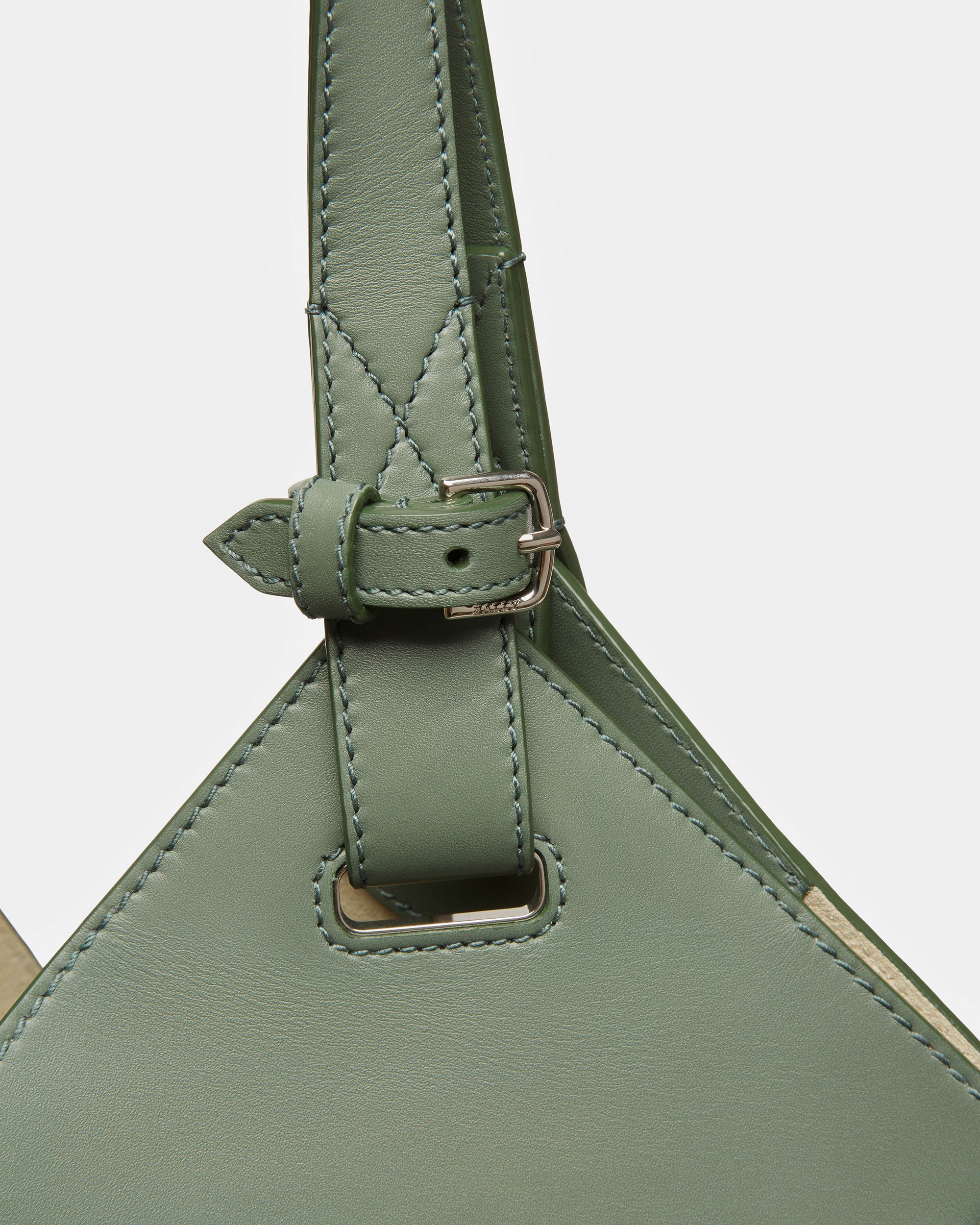 Ahria Fourre-tout En Cuir Vert Sauge - Femme - Bally - 05
