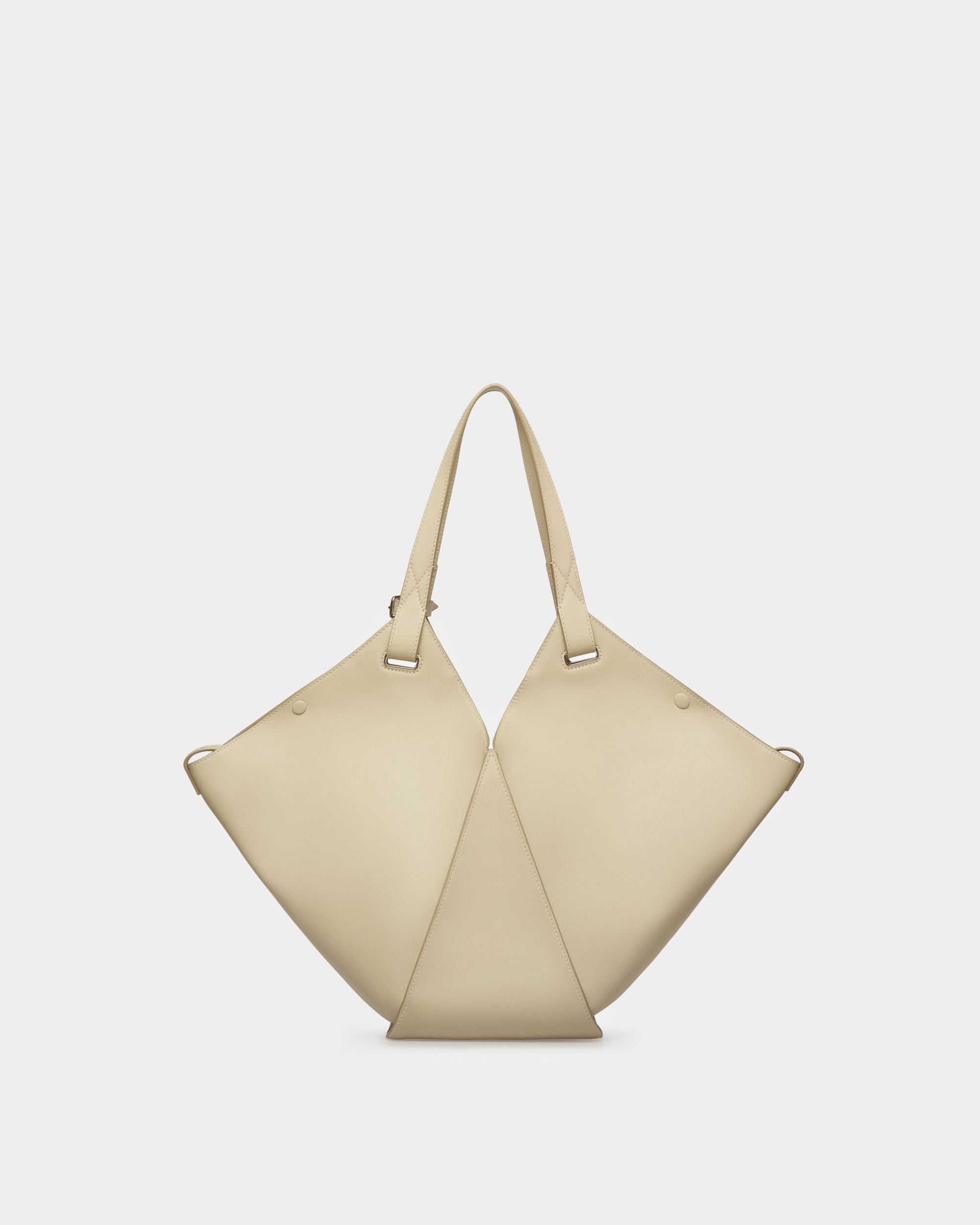 Ahria Cabas En Cuir Beige Clair - Femme - Bally - 03