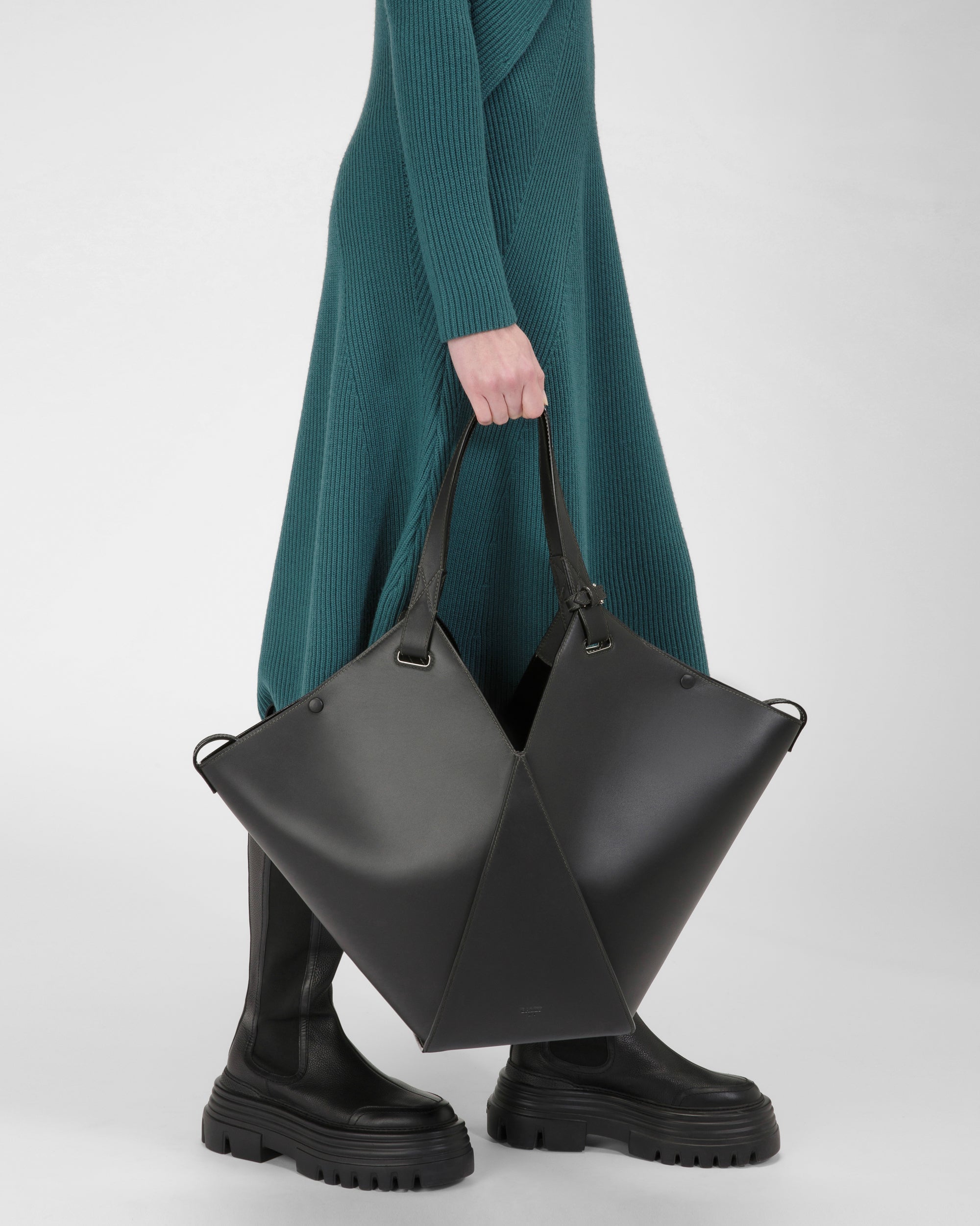 Ahria Cabas En Cuir Noir - Femme - Bally - 08
