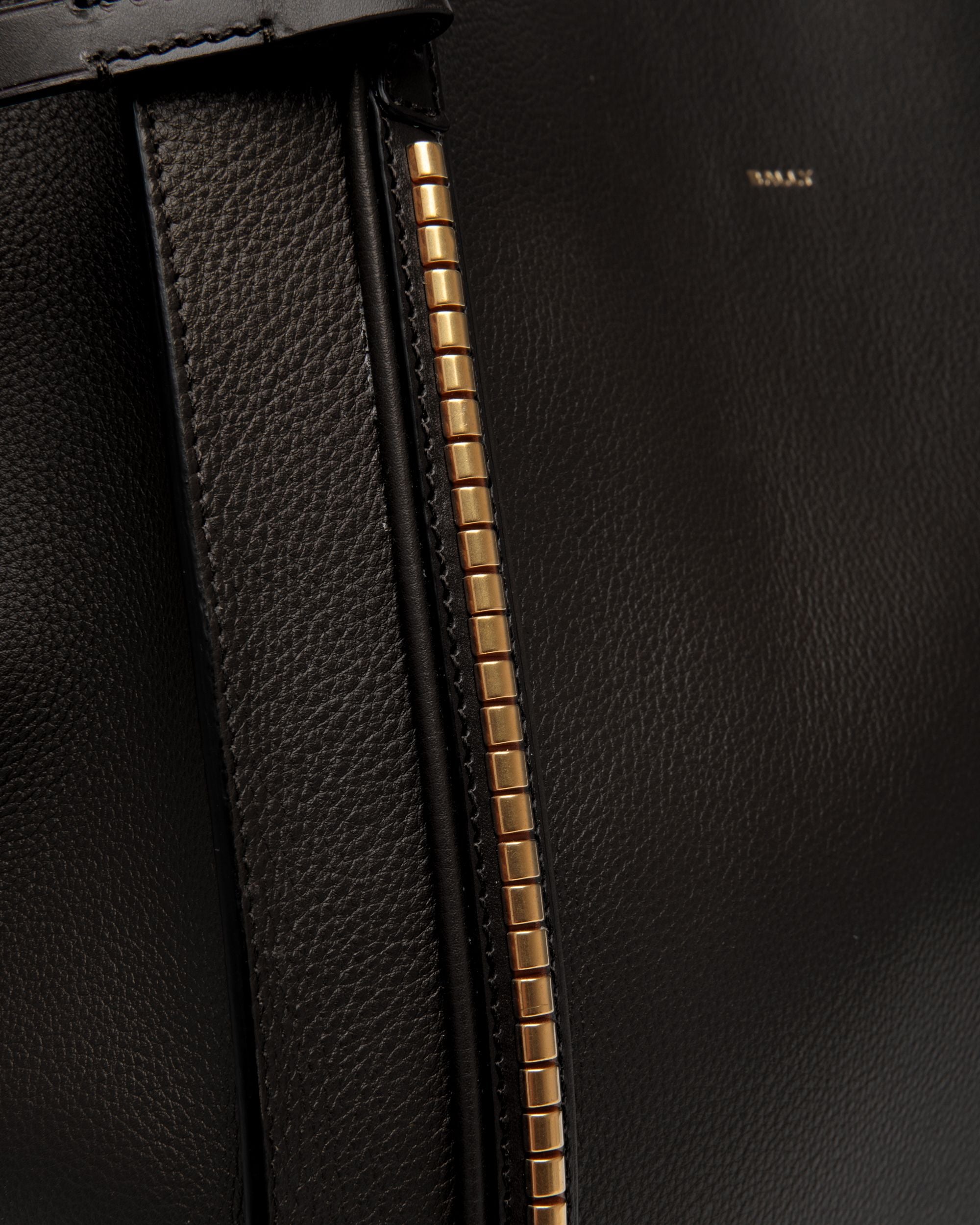 Grand Sac Cabas Chesney En Cuir Noir - Femme - Bally - 06