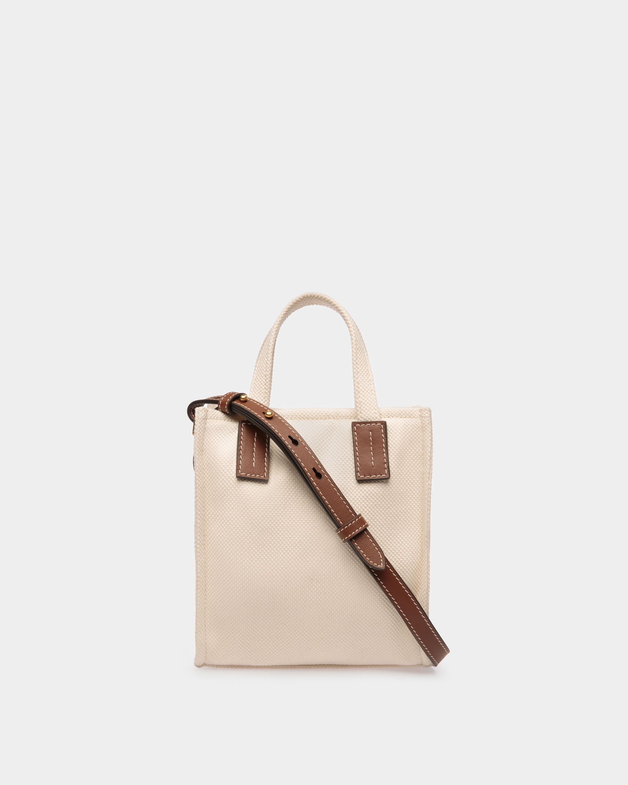 Mini Sac Cabas Akelei En Toile - Femme - Bally - 02