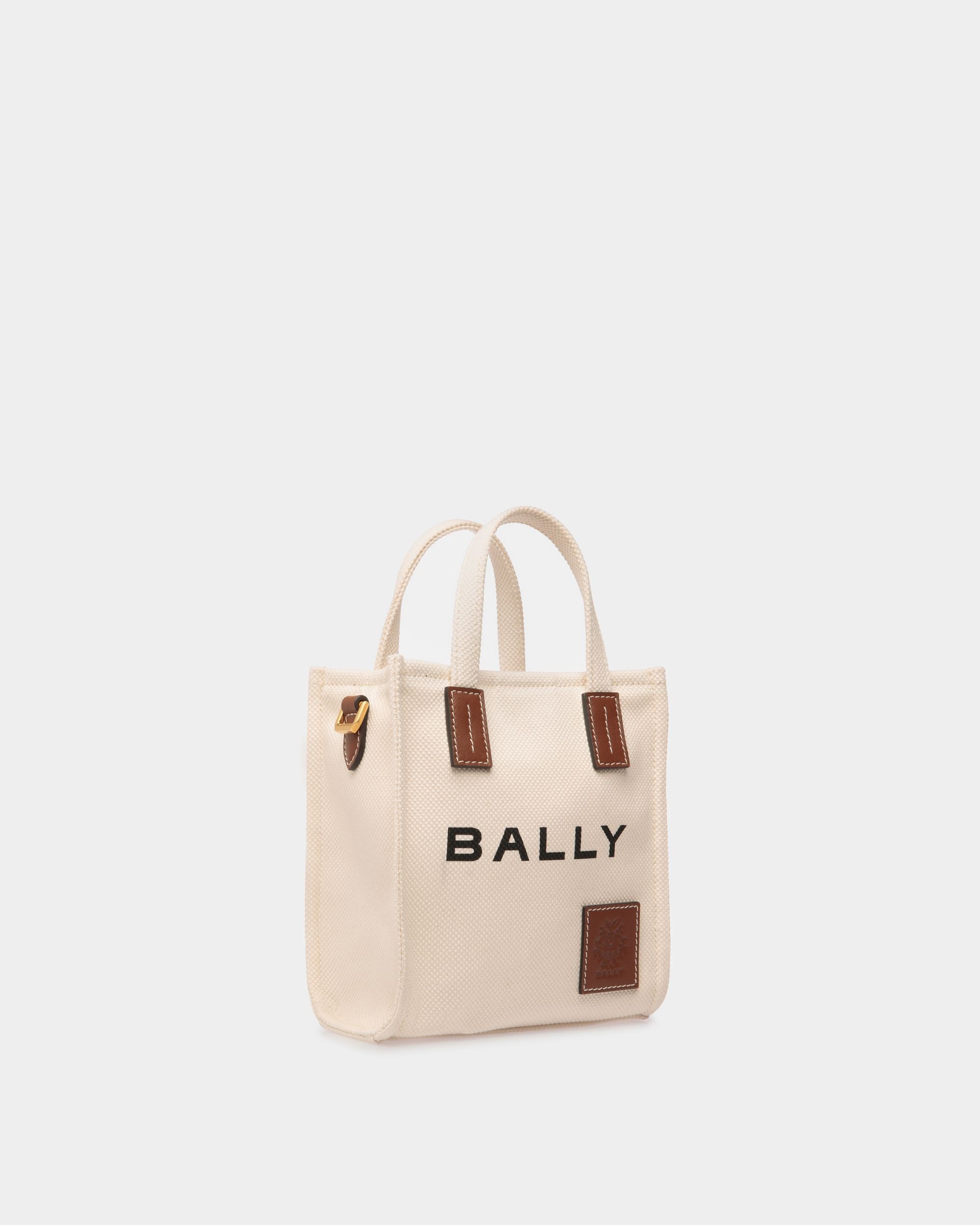 Mini Sac Cabas Akelei En Toile - Femme - Bally - 03