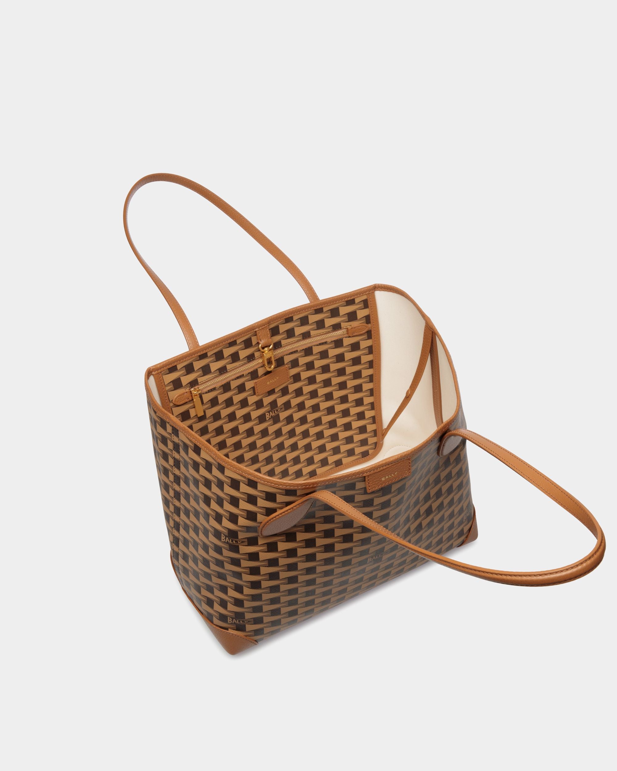 Sac Cabas Pennant Avec Motif Pennant Marron - Femme - Bally - 05