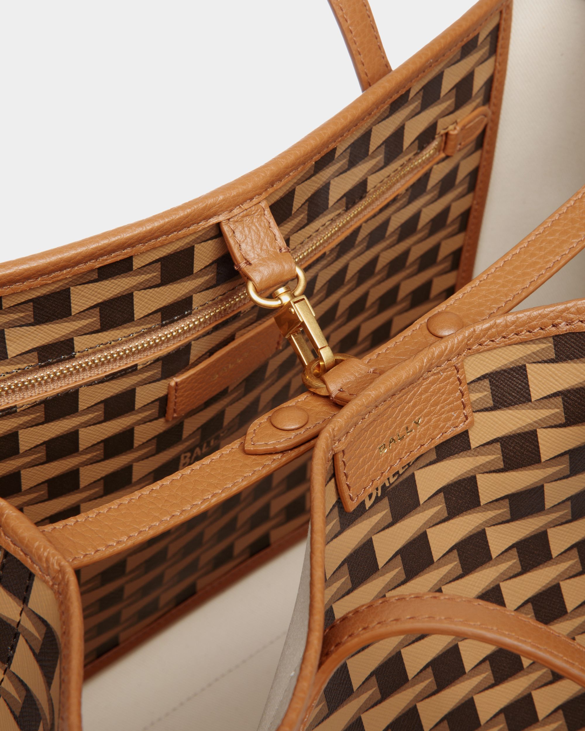 Sac Cabas Pennant Avec Motif Pennant Marron - Femme - Bally - 06