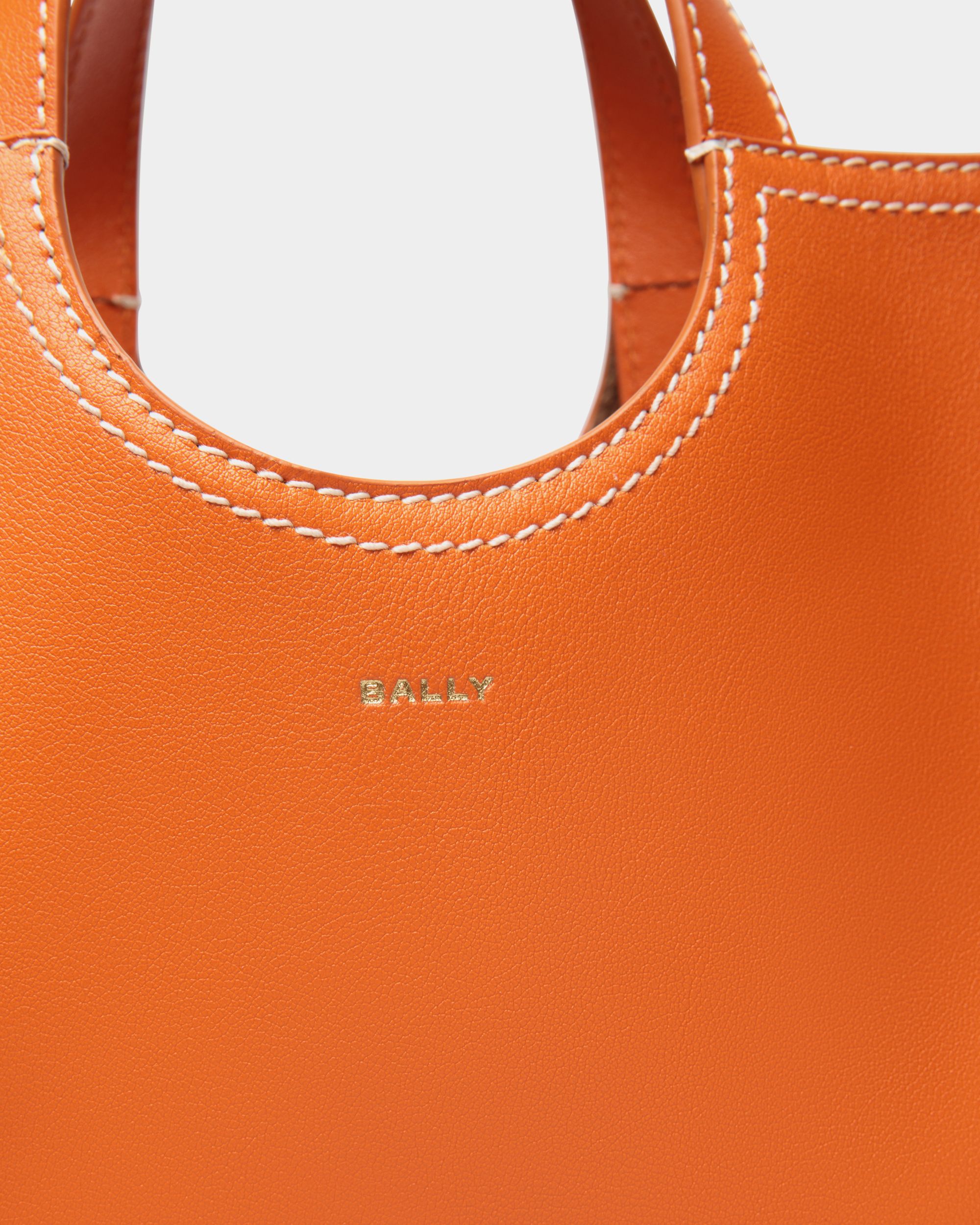 Sac Cabas Easy Bally En Cuir Koi Orange - Femme - Bally - 05