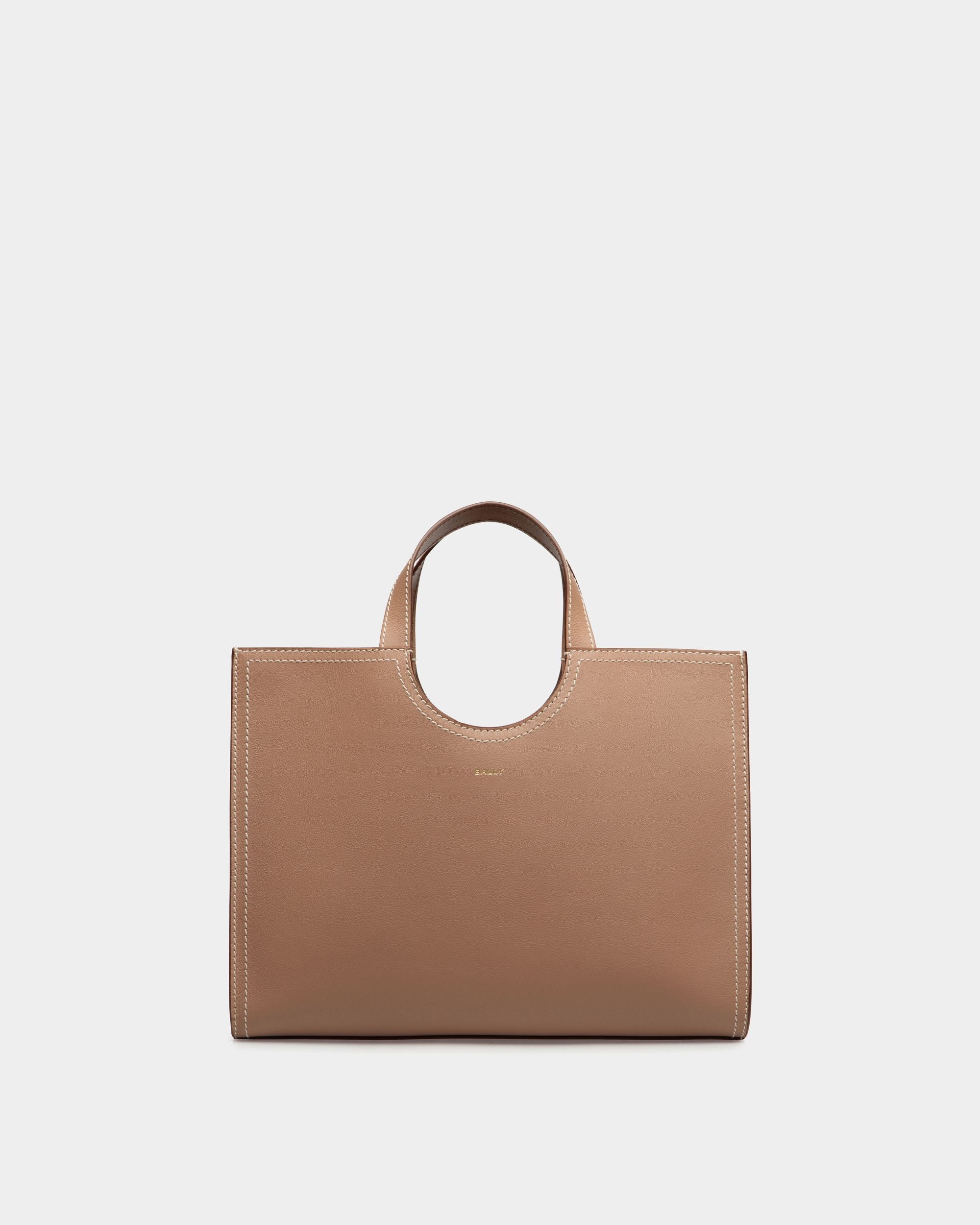 Sac Cabas Easy Bally En Cuir Praline Beige - Femme - Bally - 01