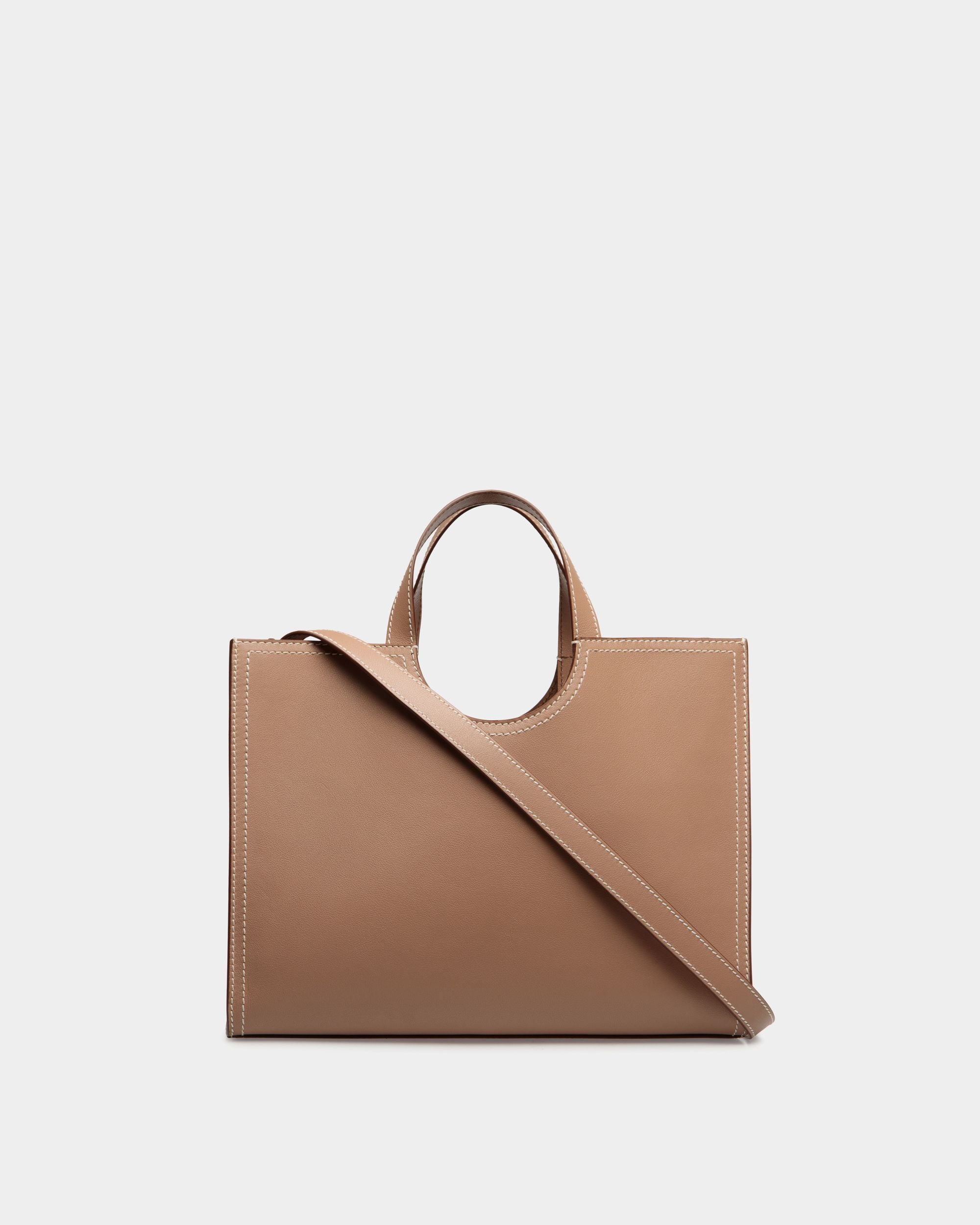 Sac Cabas Easy Bally En Cuir Praline Beige - Femme - Bally - 03