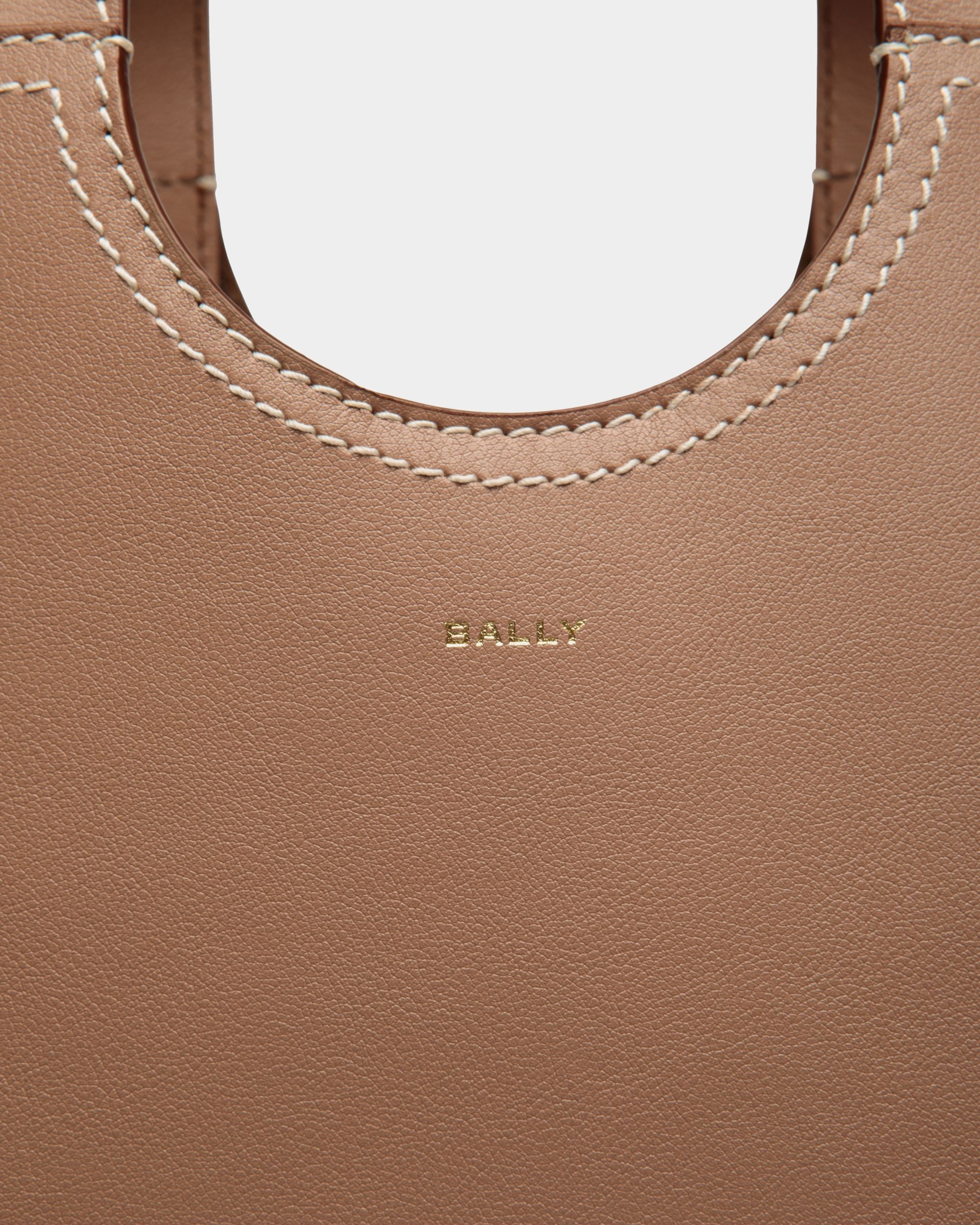 Sac Cabas Easy Bally En Cuir Praline Beige - Femme - Bally - 06