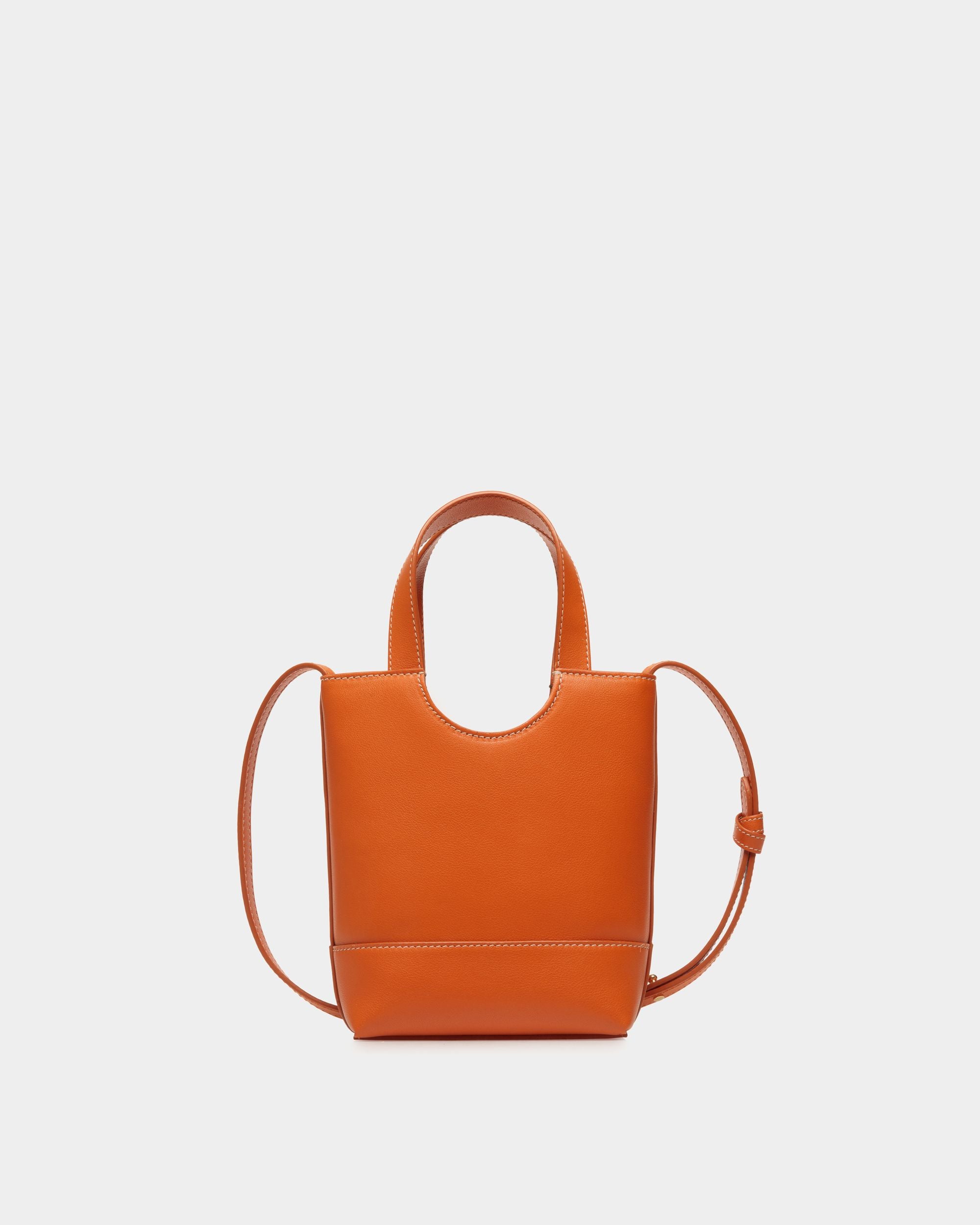 Petit Sac Cabas Easy Bally En Cuir Koi Orange - Femme - Bally - 02