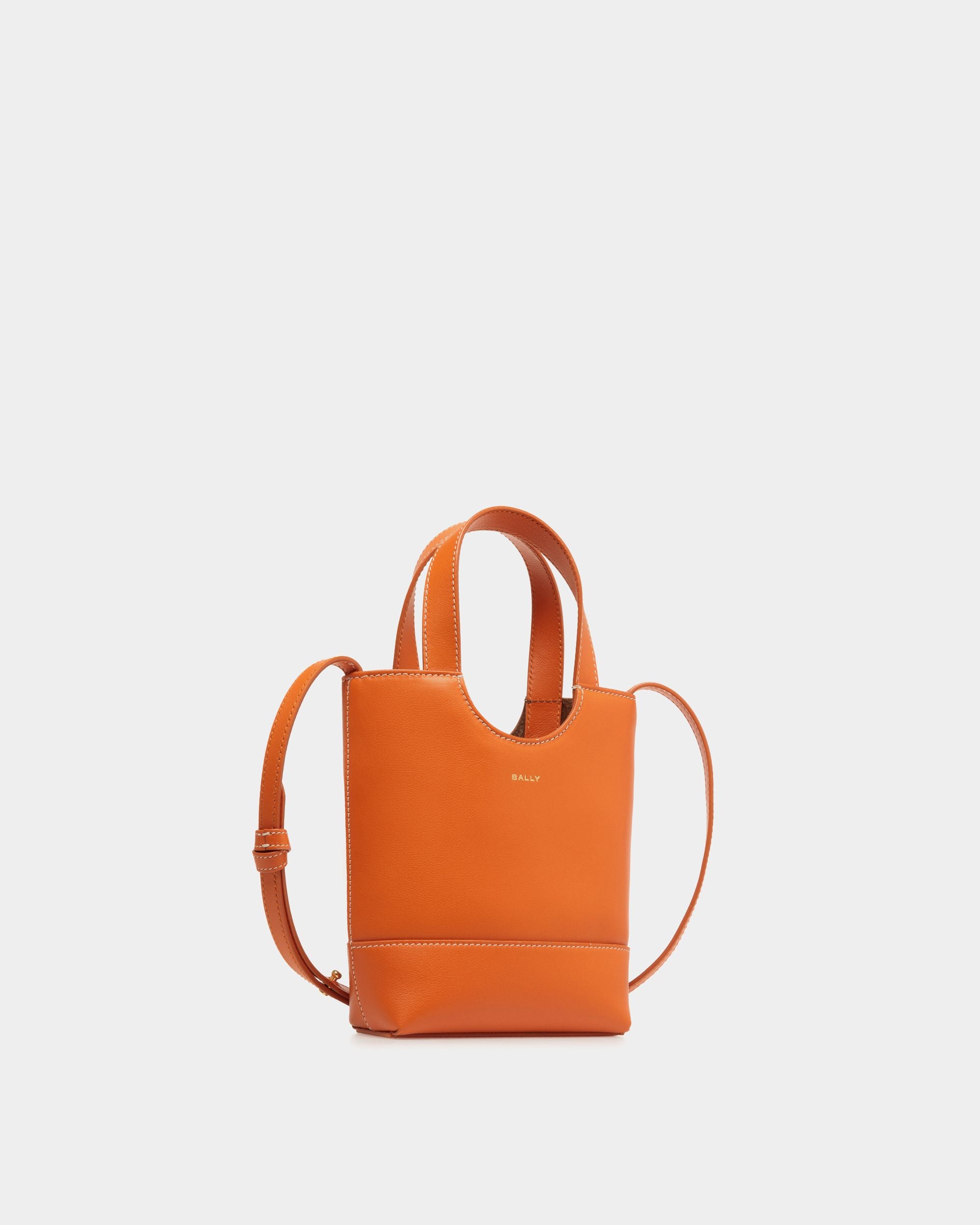 Petit Sac Cabas Easy Bally En Cuir Koi Orange - Femme - Bally - 03