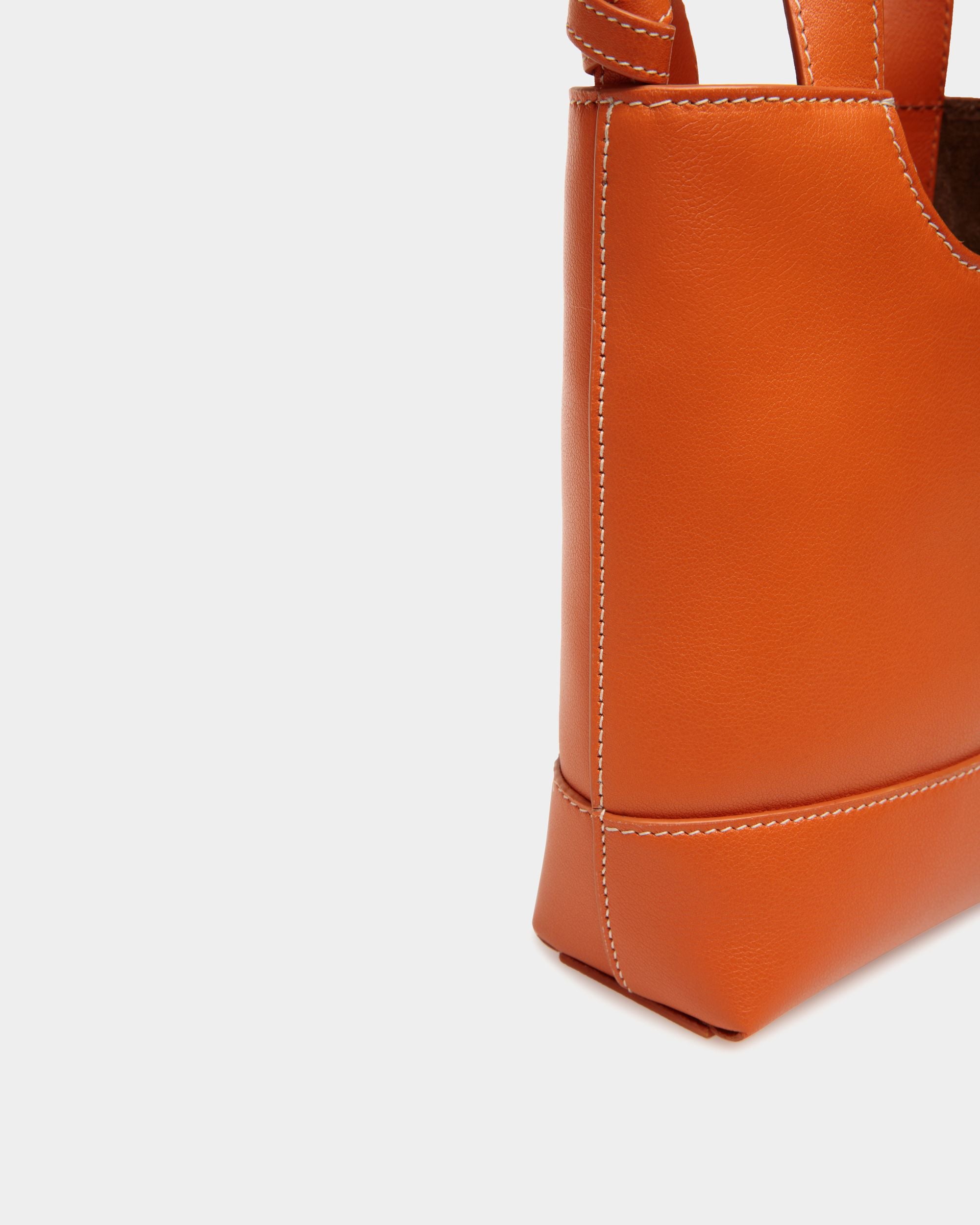 Petit Sac Cabas Easy Bally En Cuir Koi Orange - Femme - Bally - 04