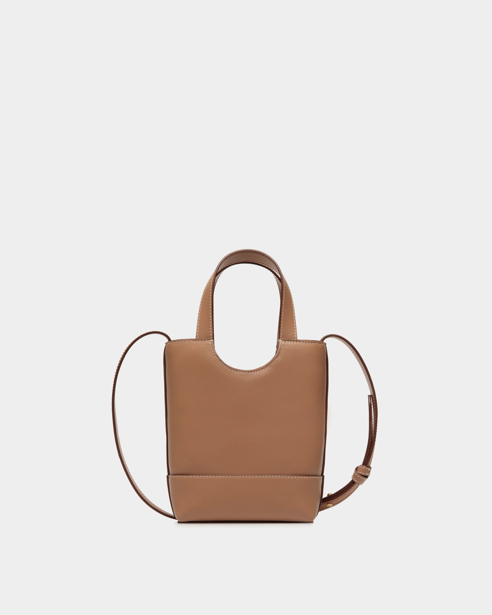 Petit Sac Cabas Easy Bally En Cuir Praline Beige - Femme - Bally - 02