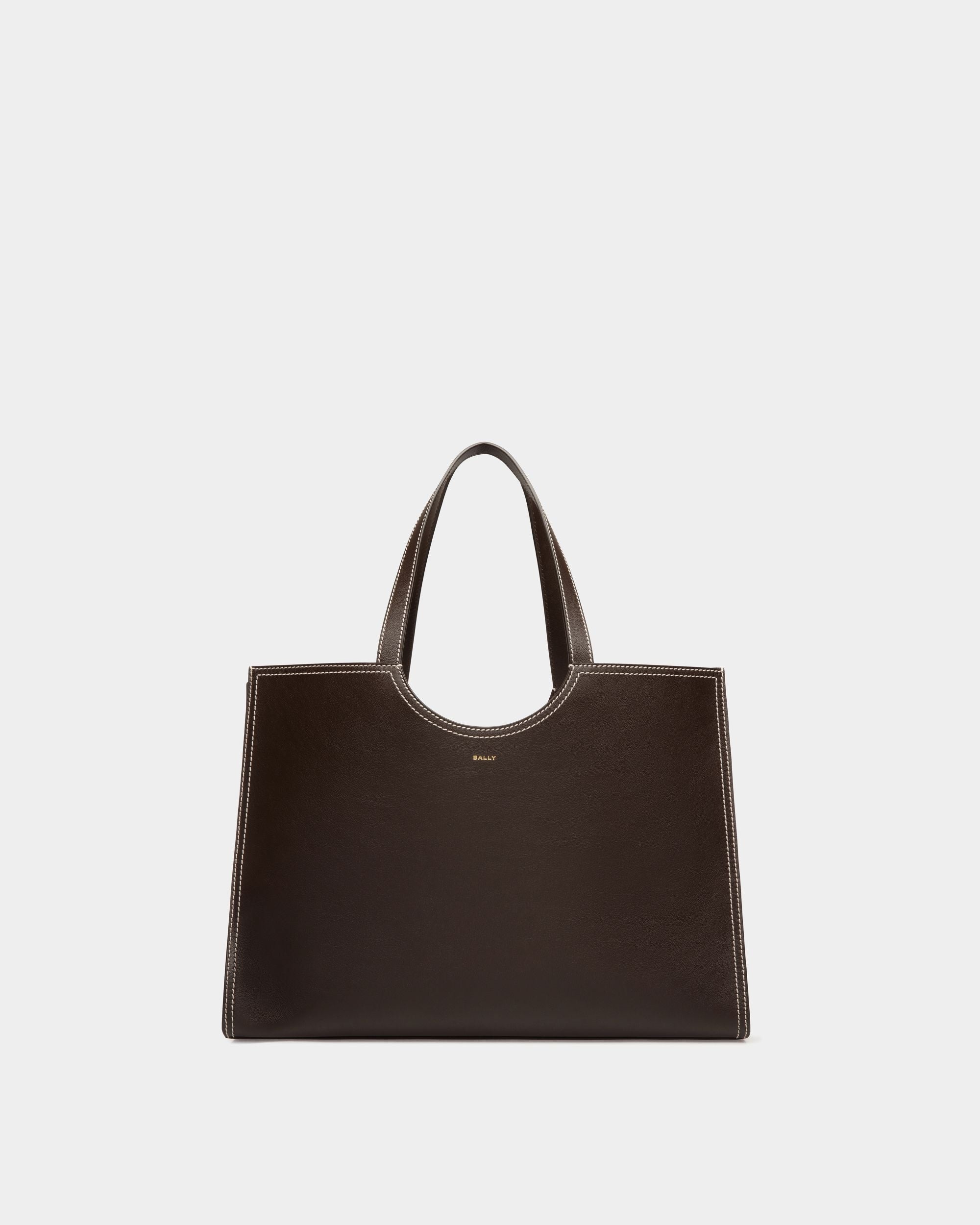 Sac Cabas Easy Bally En Cuir Ebano - Femme - Bally - 01