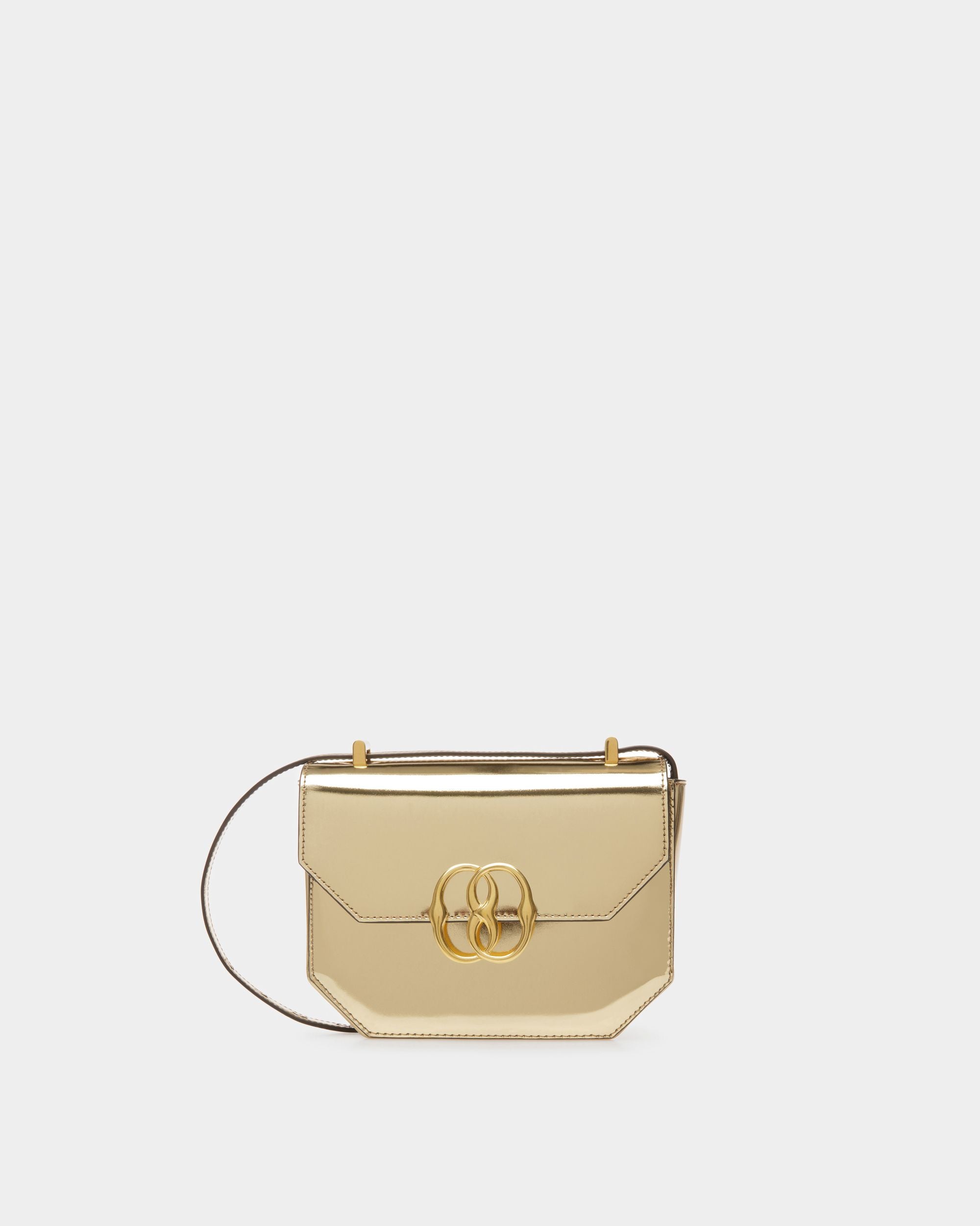 Mini-Sac Emblem En Cuir Doré - Femme - Bally - 01