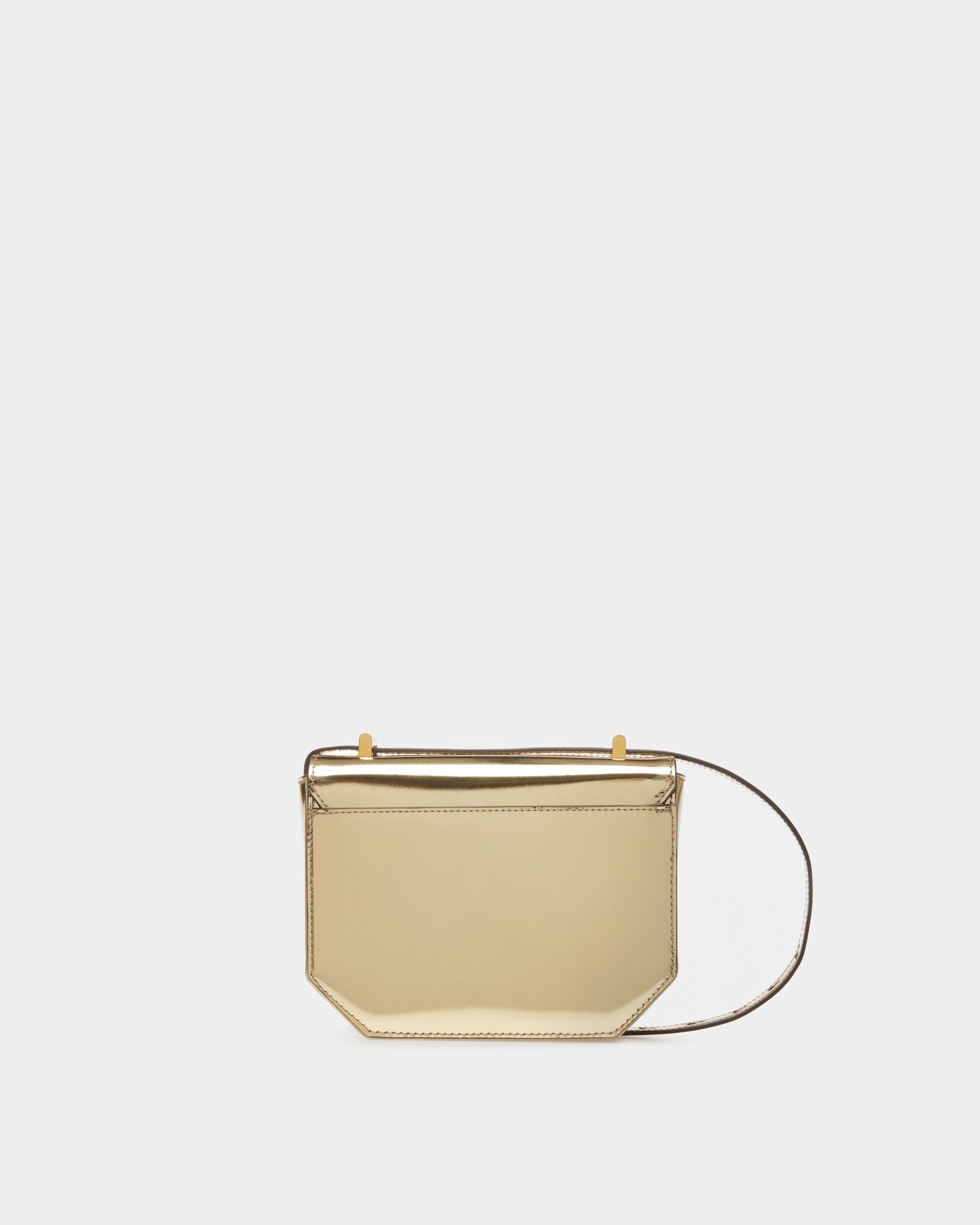 Mini-Sac Emblem En Cuir Doré - Femme - Bally - 02