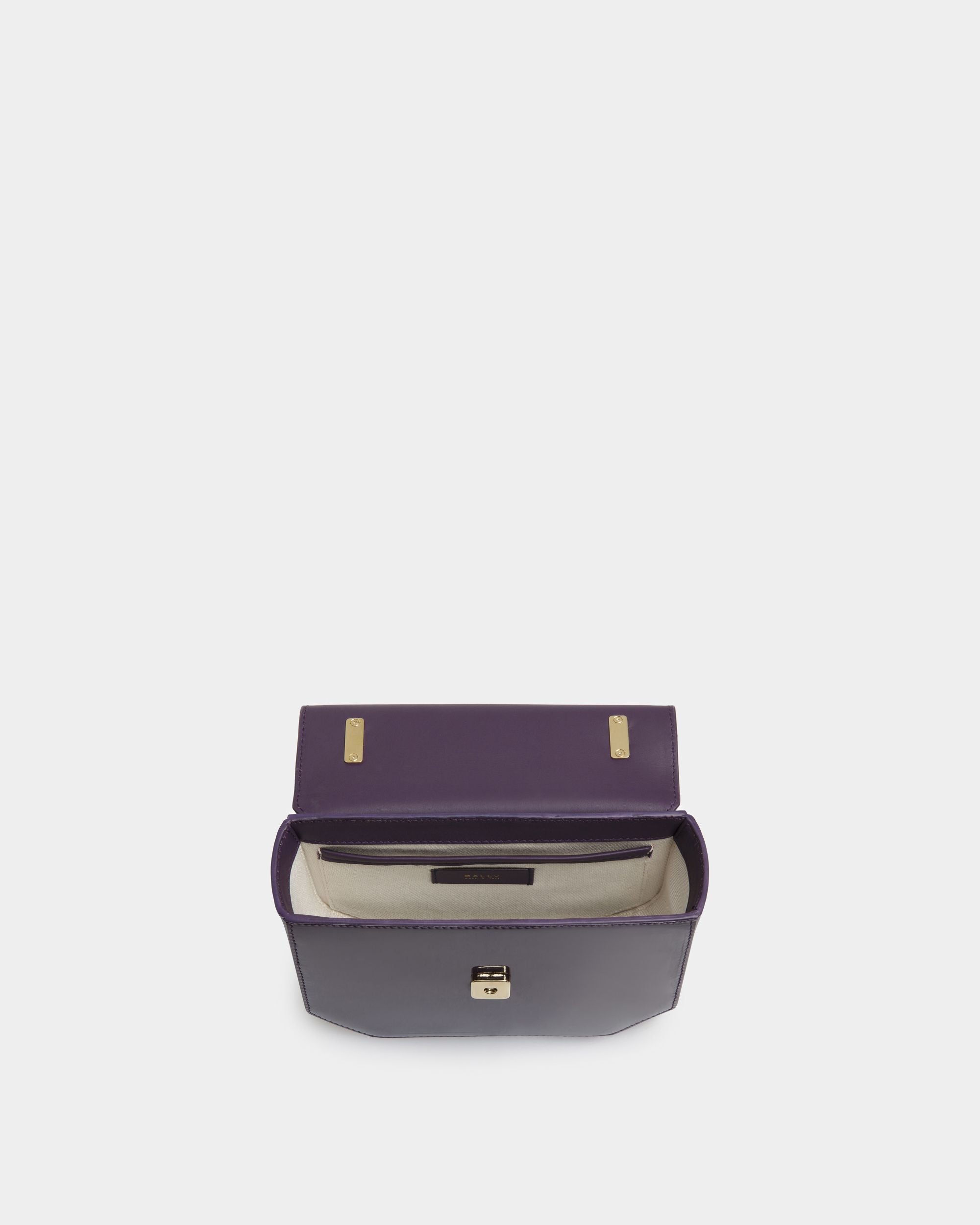 Mini-Sac Emblem En Cuir Orchidée - Femme - Bally - 04