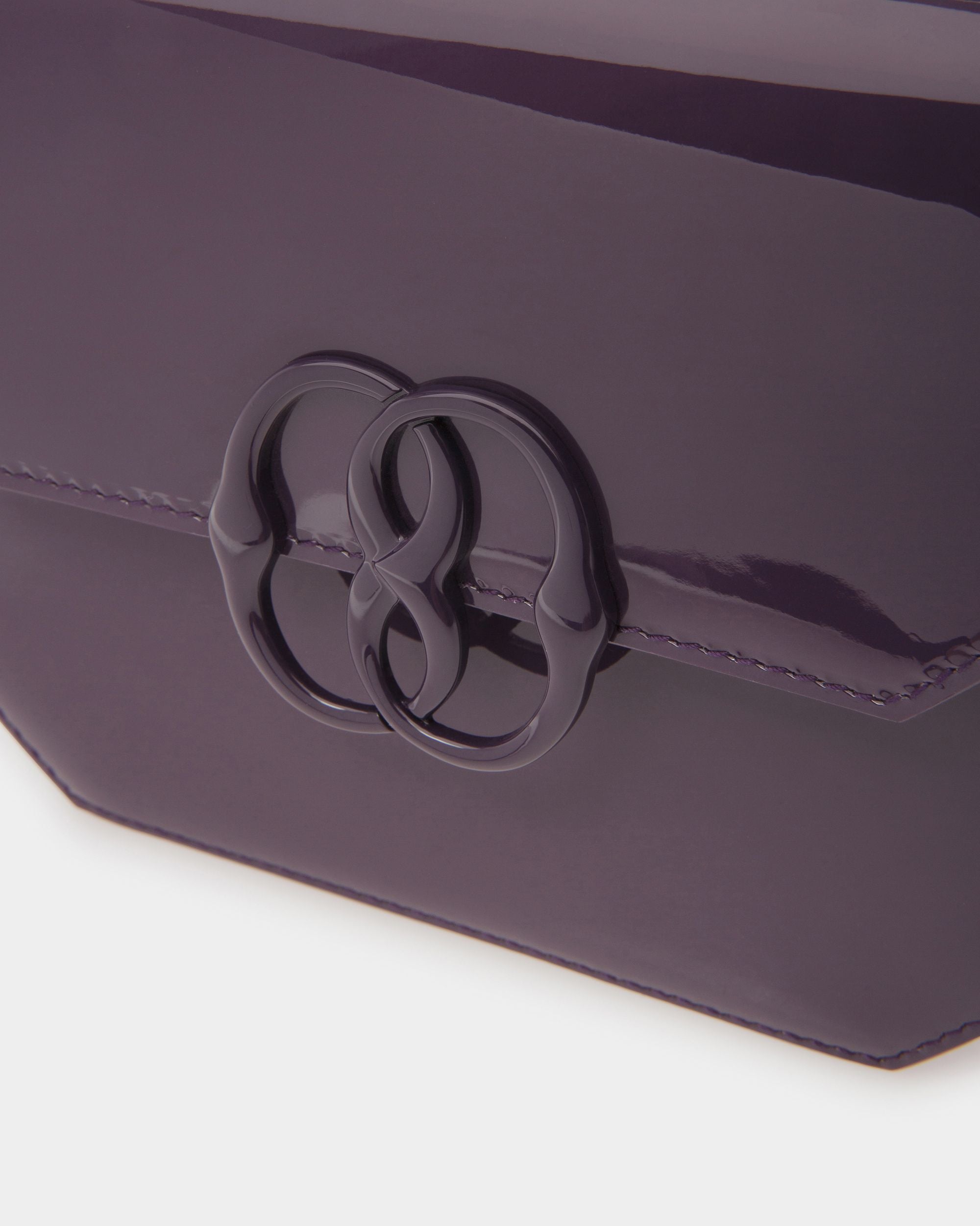 Mini-Sac Emblem En Cuir Orchidée - Femme - Bally - 05