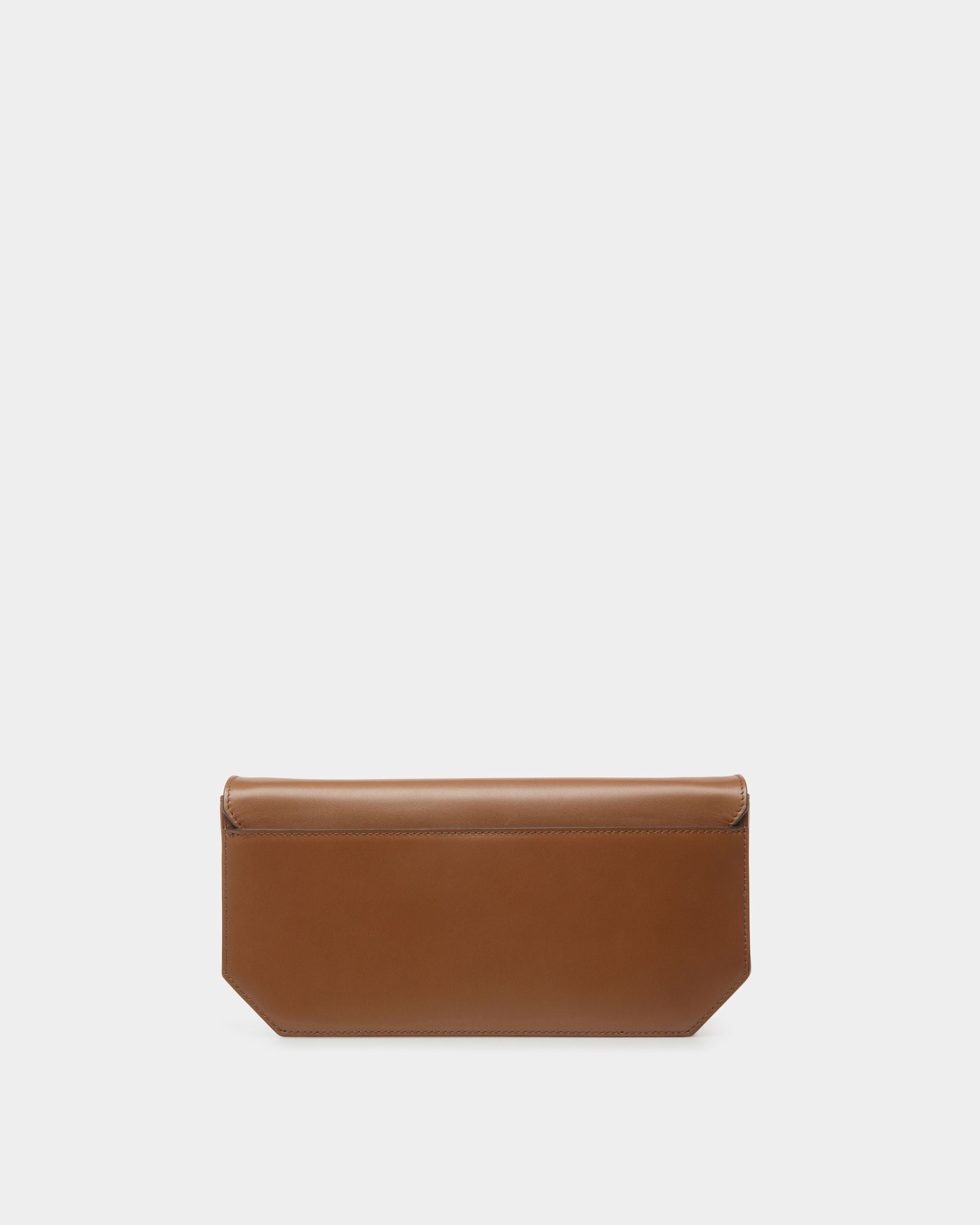 Sac D’épaule Emblem En Cuir Marron - Femme - Bally - 02