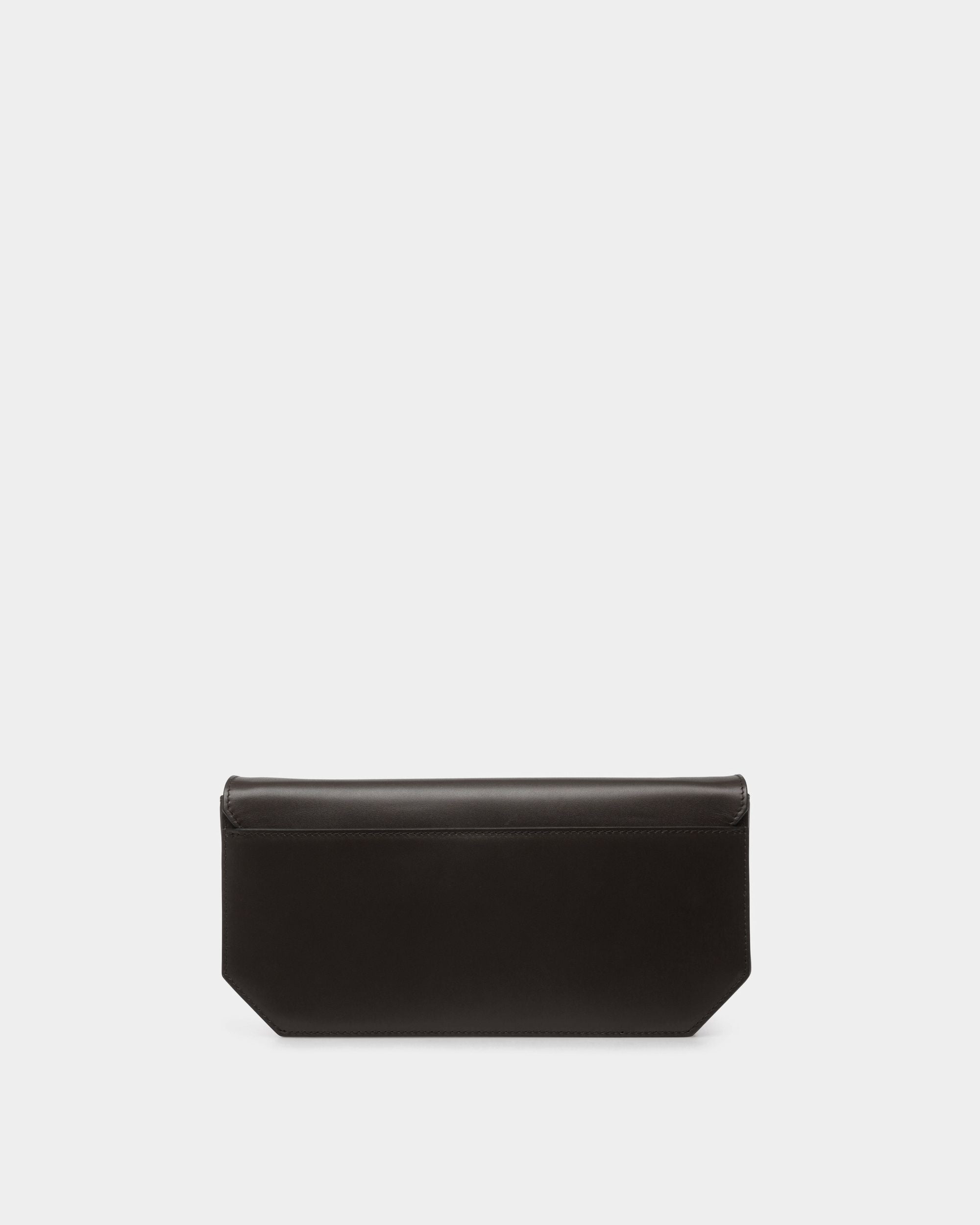 Sac D’épaule Emblem En Cuir Noir - Femme - Bally - 02