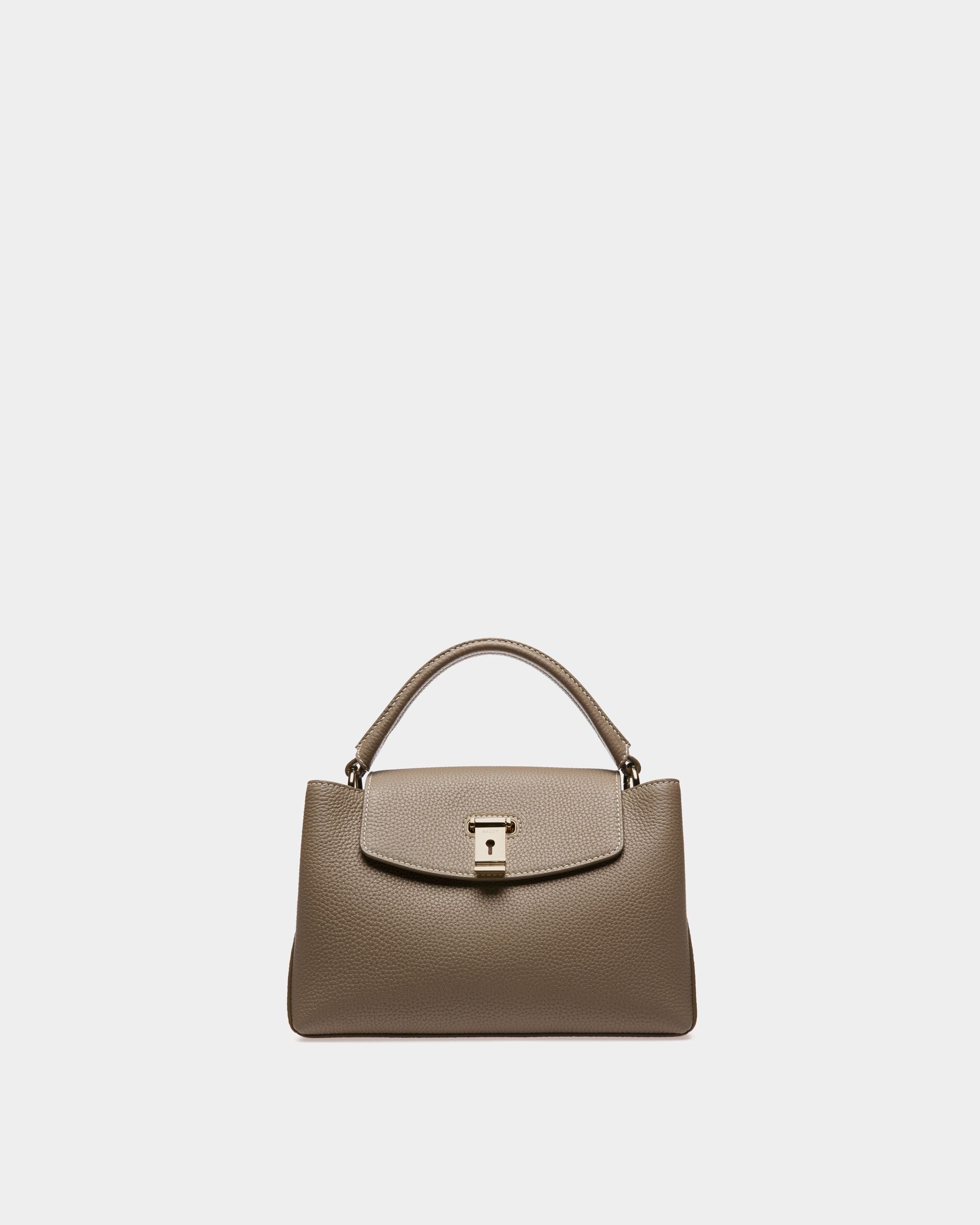 Layka Sac À Poignée Supérieure En Cuir Marron Clair - Femme - Bally - 01