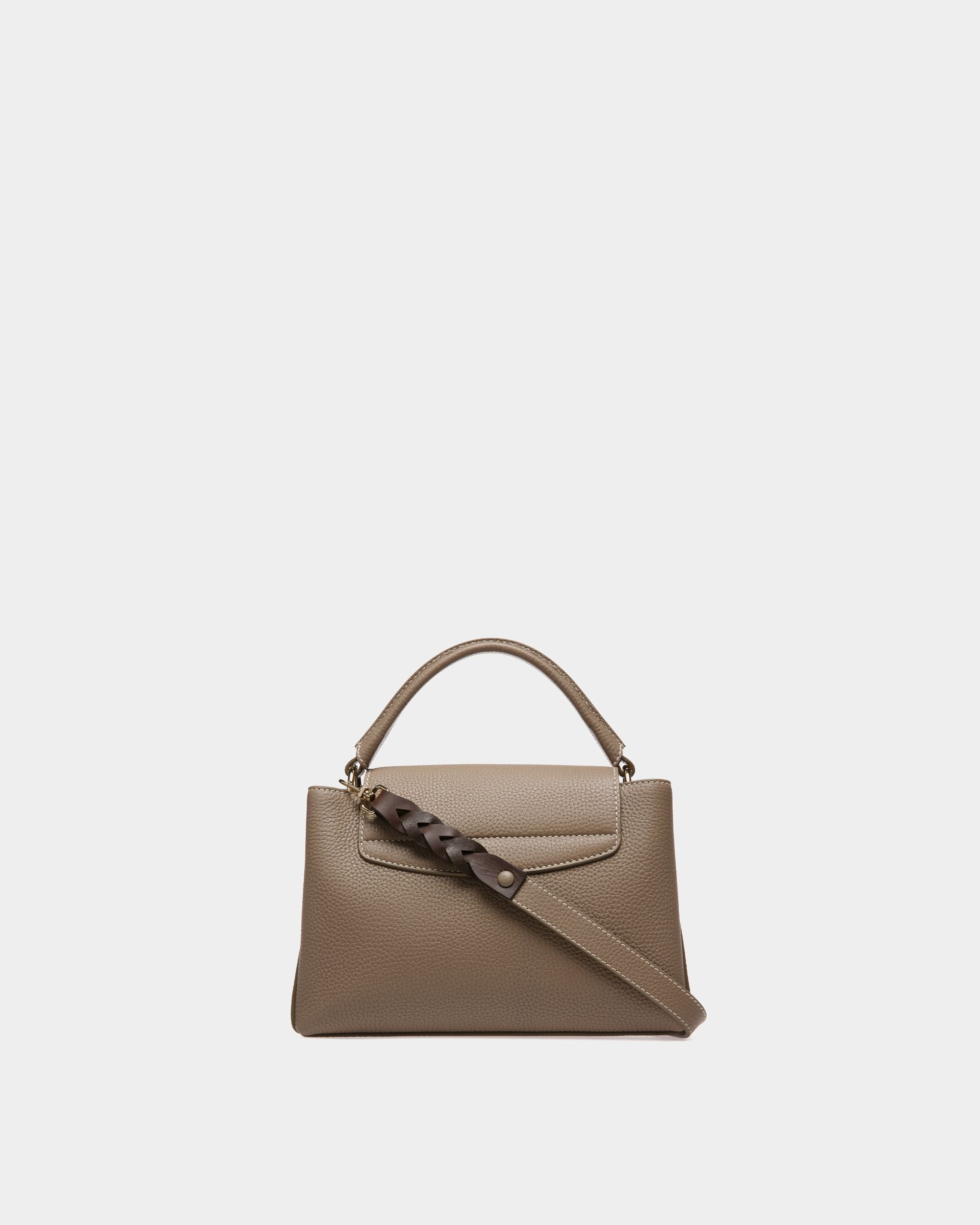 Layka Sac À Poignée Supérieure En Cuir Marron Clair - Femme - Bally - 02