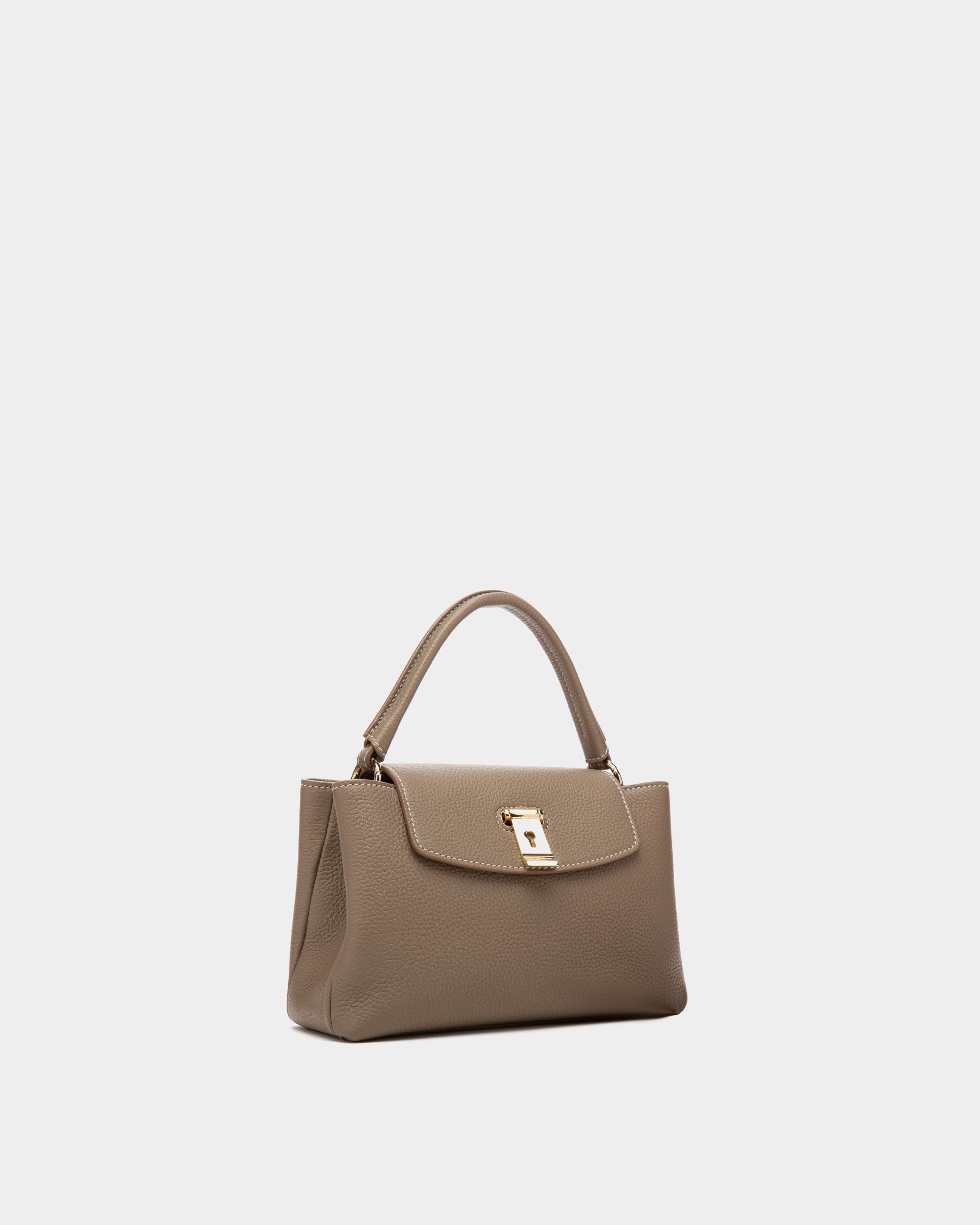 Layka Sac À Poignée Supérieure En Cuir Marron Clair - Femme - Bally - 03