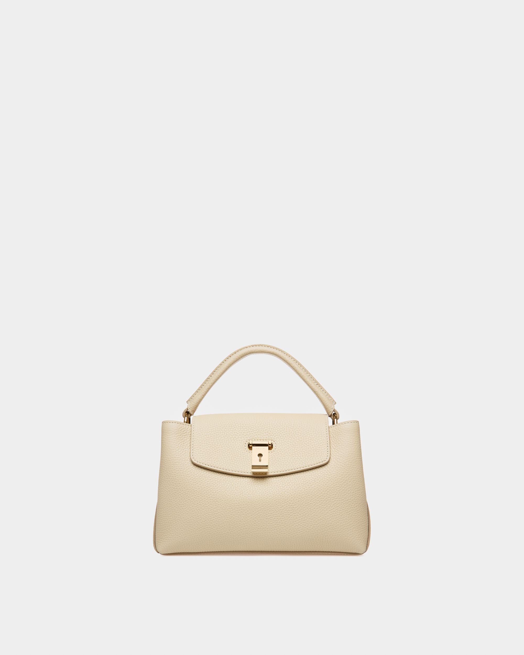 Layka Sac À Poignée Supérieure En Cuir Couleur Fossil - Femme - Bally - 01
