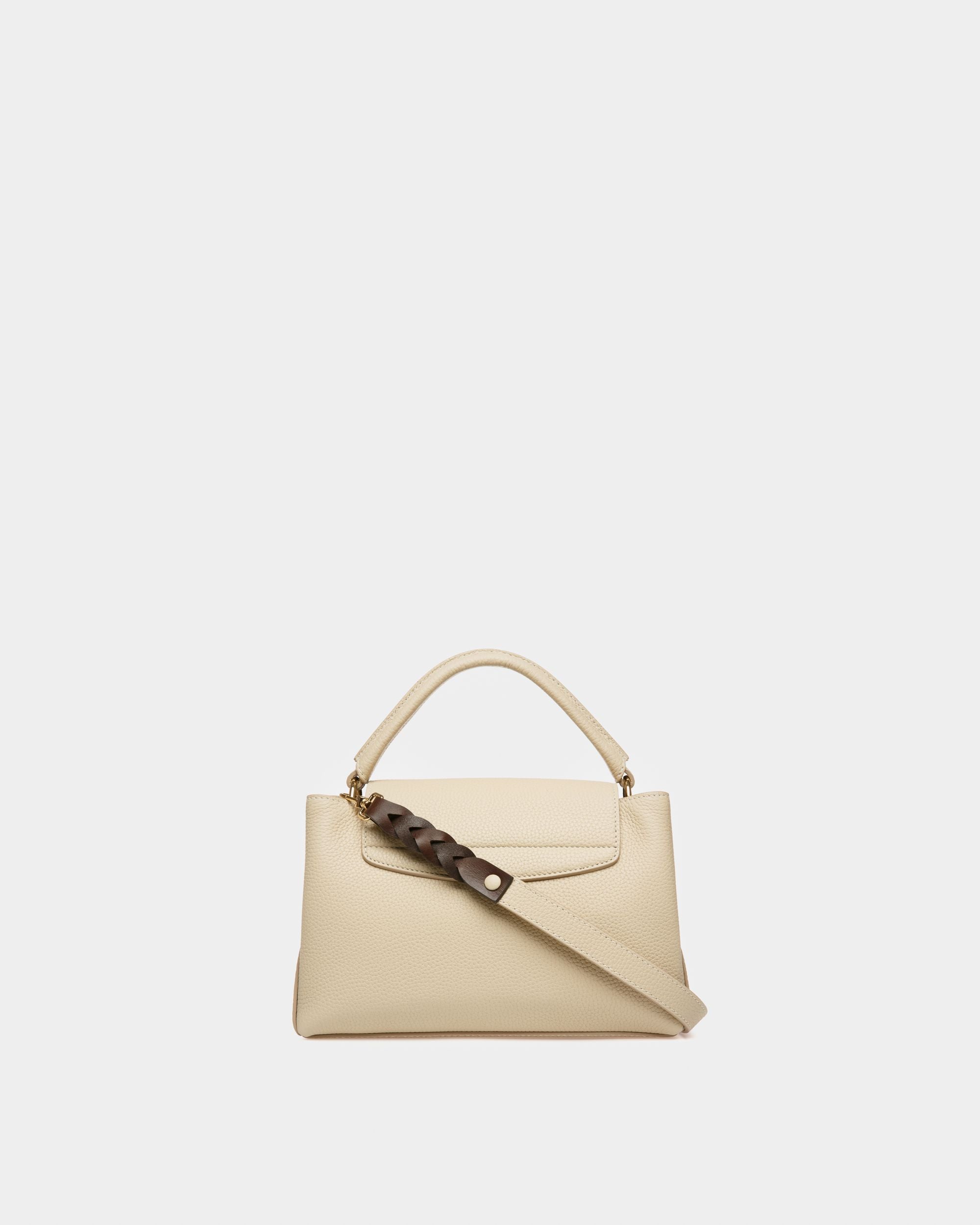 Layka Sac À Poignée Supérieure En Cuir Couleur Fossil - Femme - Bally - 03