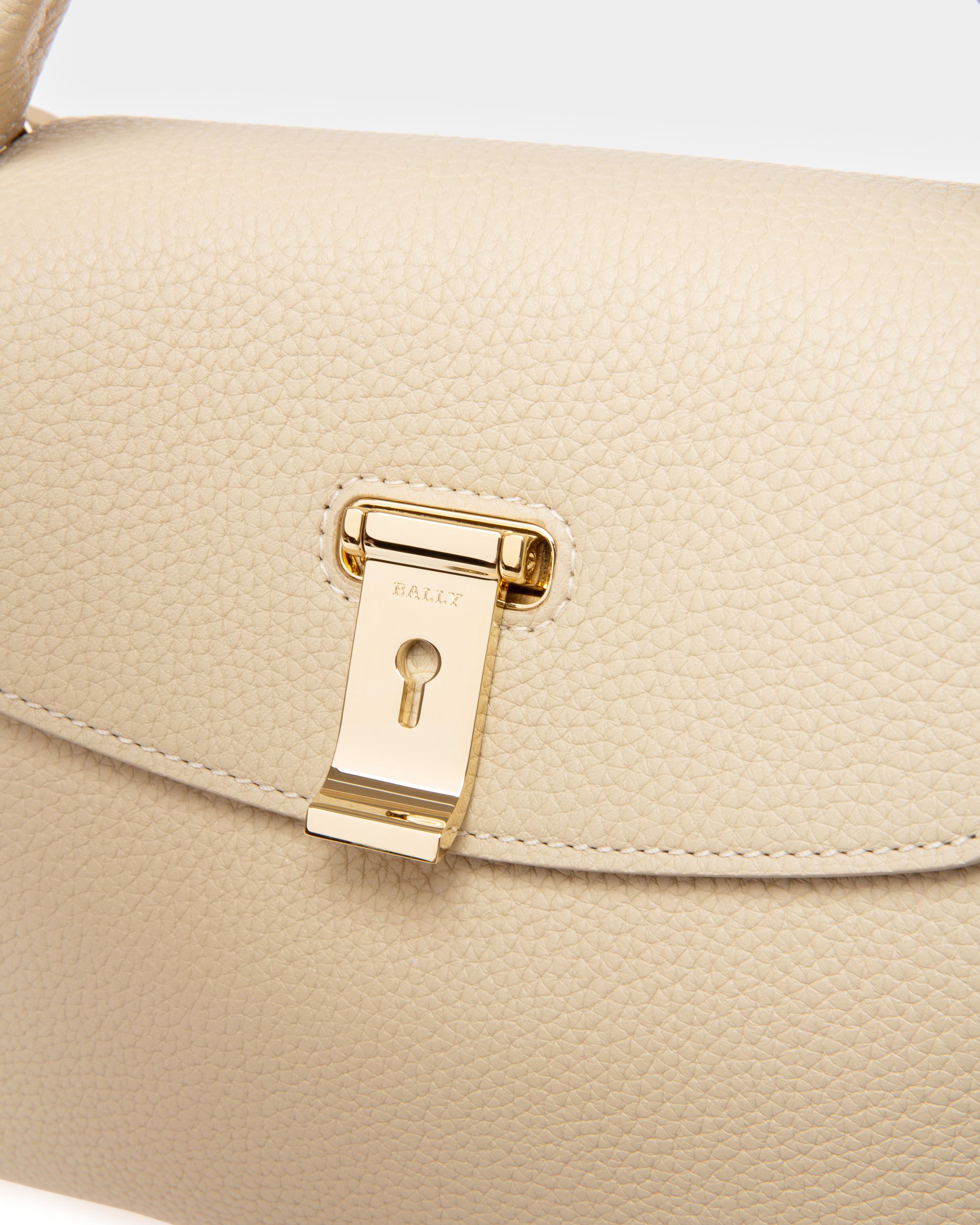 Layka Sac À Poignée Supérieure En Cuir Couleur Fossil - Femme - Bally - 05