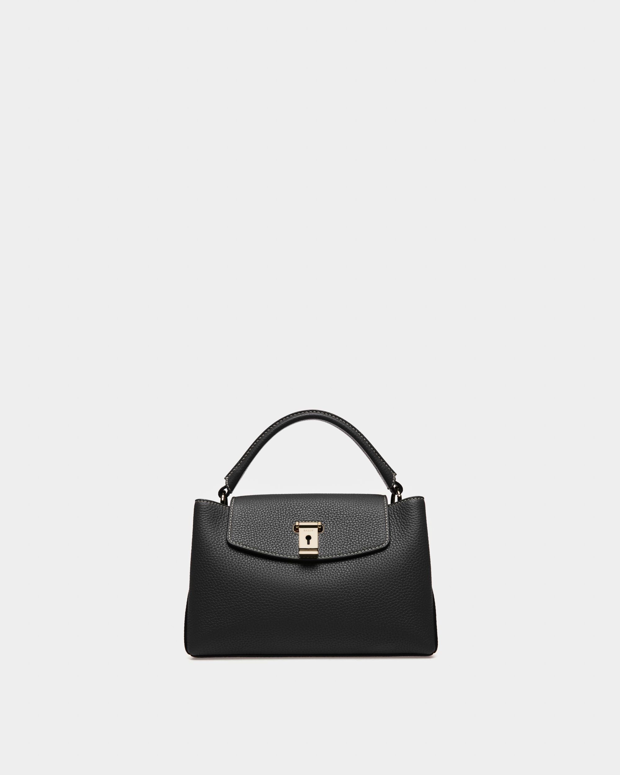 Layka Sac À Poignée Supérieure En Cuir Noir - Femme - Bally - 01