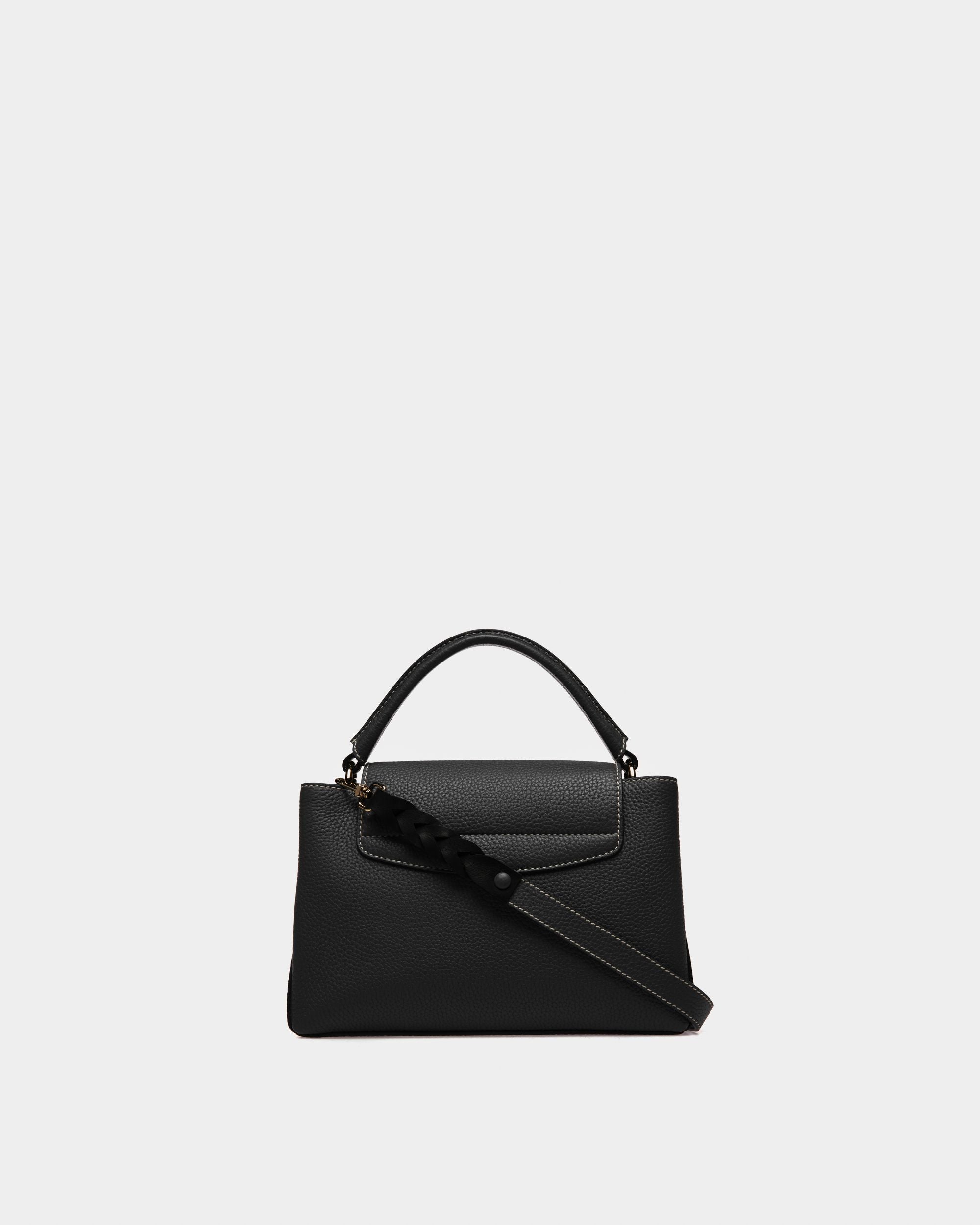 Layka Sac À Poignée Supérieure En Cuir Noir - Femme - Bally - 02