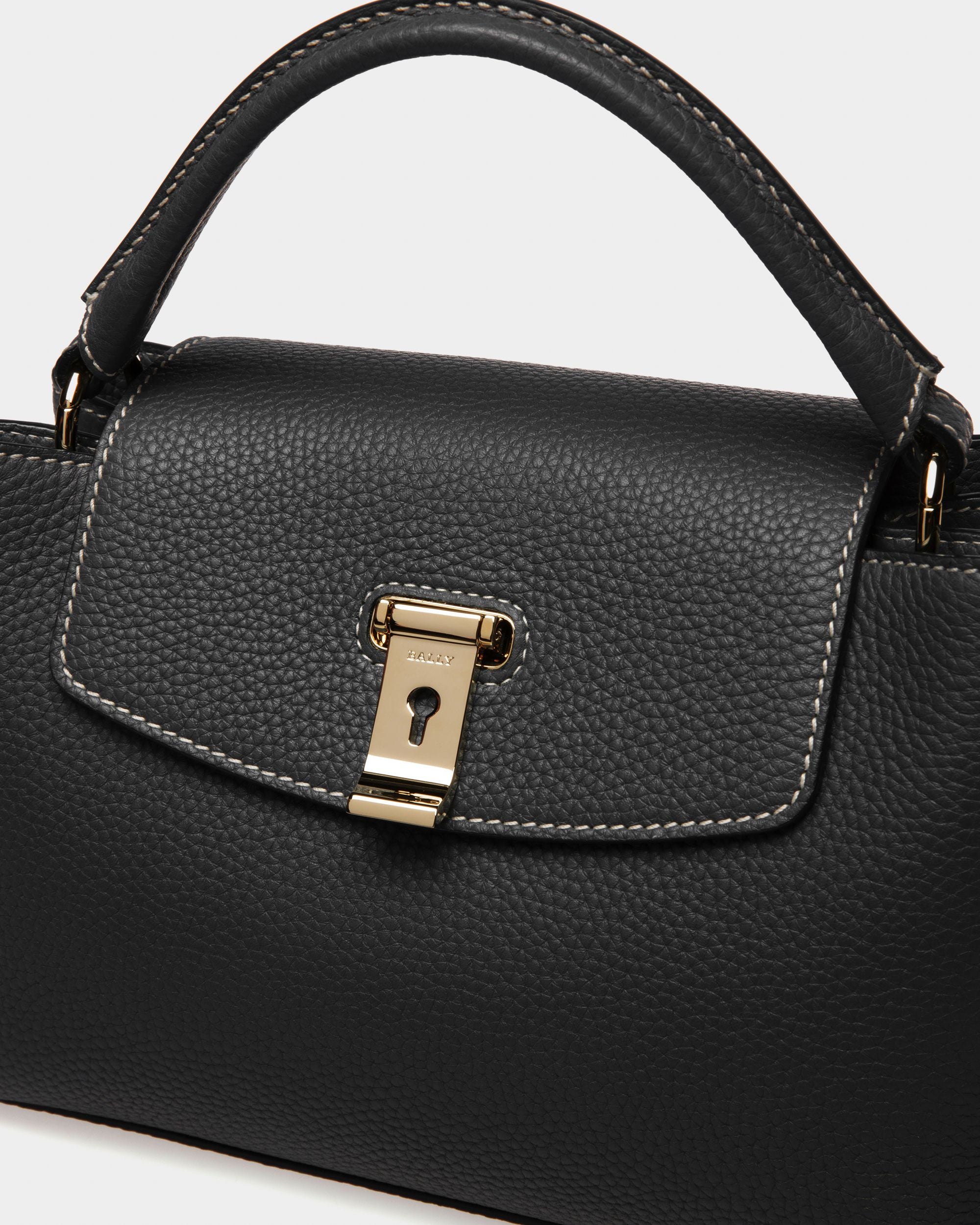 Layka Sac À Poignée Supérieure En Cuir Noir - Femme - Bally - 06