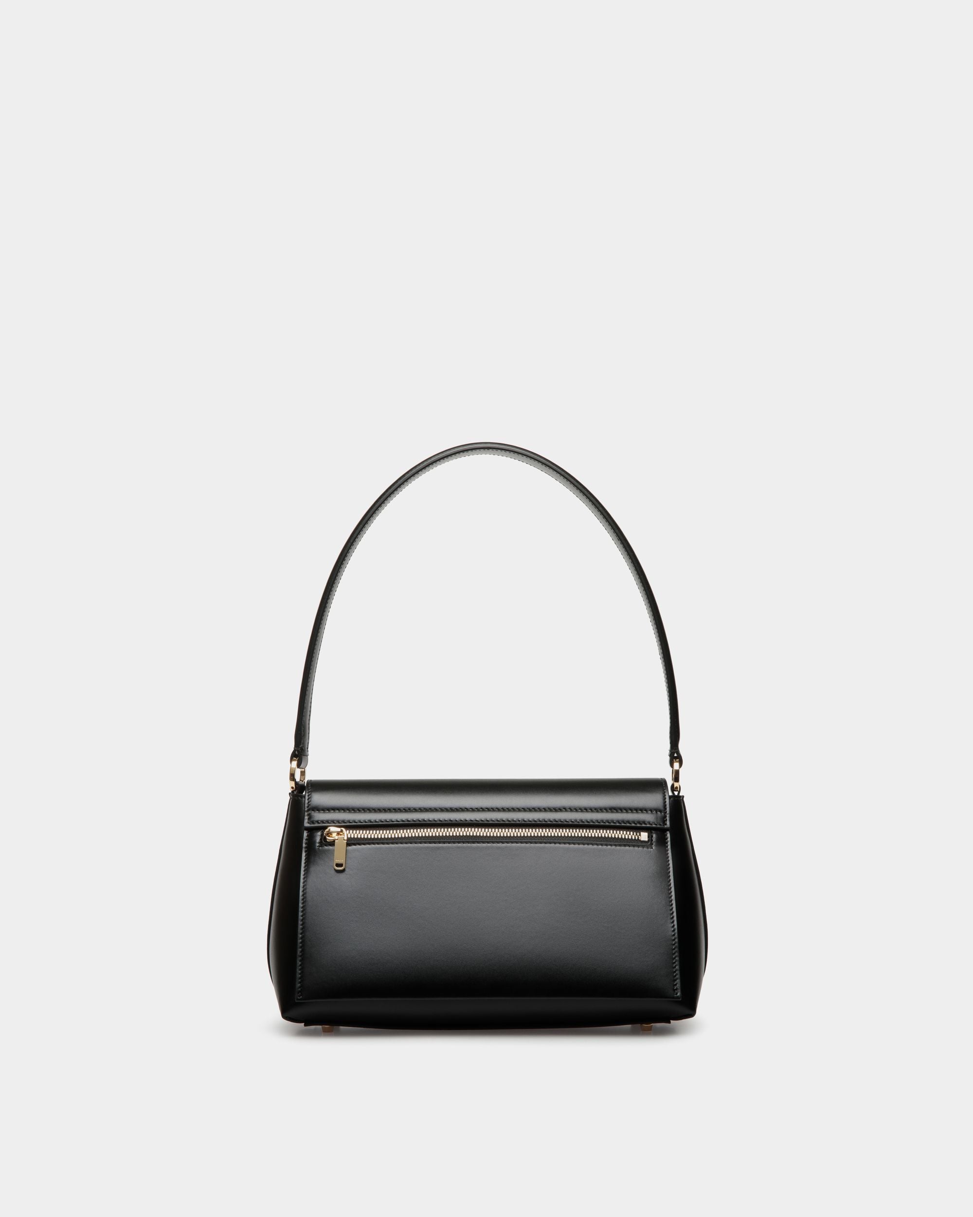 Petit Sac À Anse Supérieure Ollam En Cuir Noir - Femme - Bally - 03