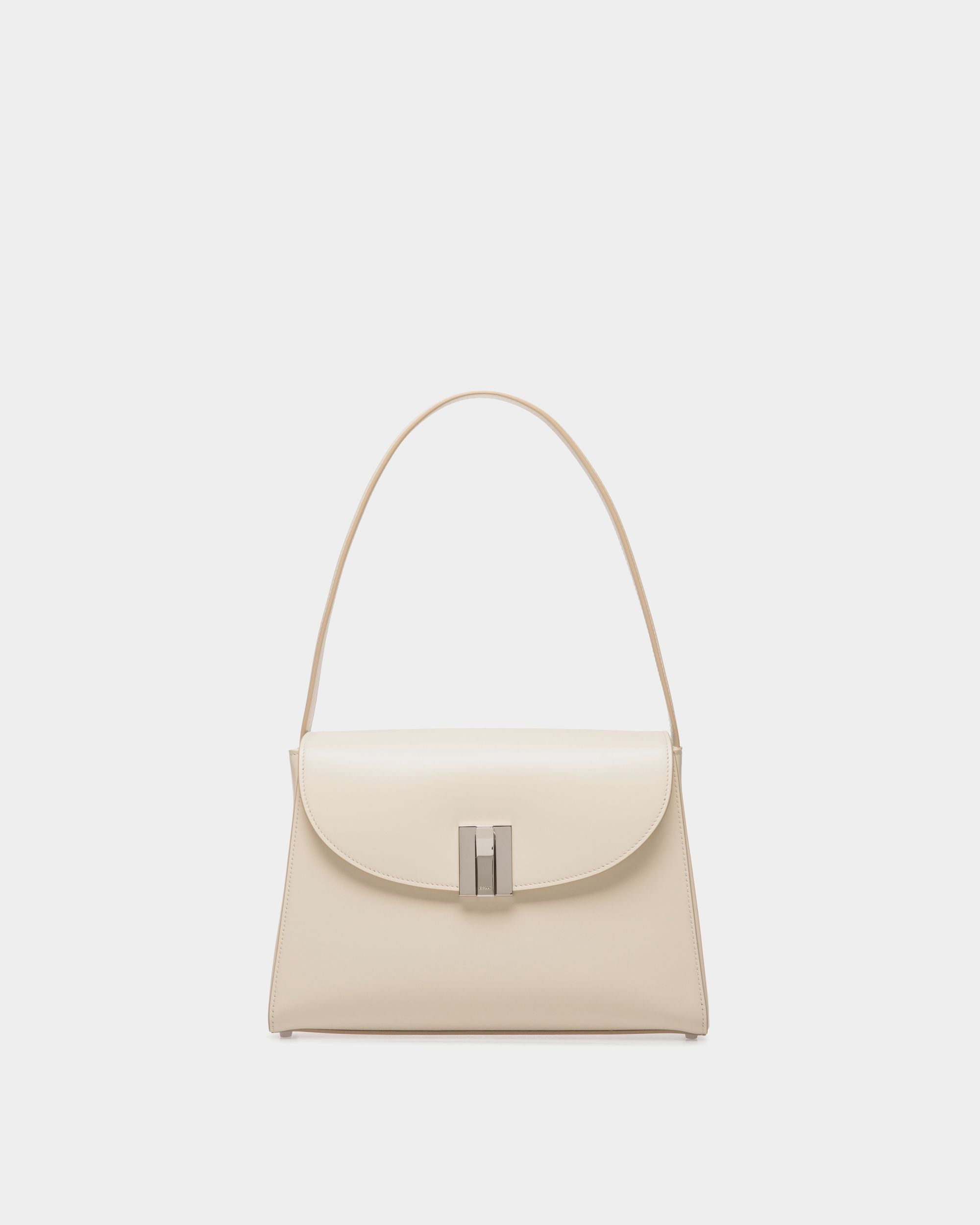 Sac D'épaule Ollam En Cuir Blanc - Femme - Bally - 01