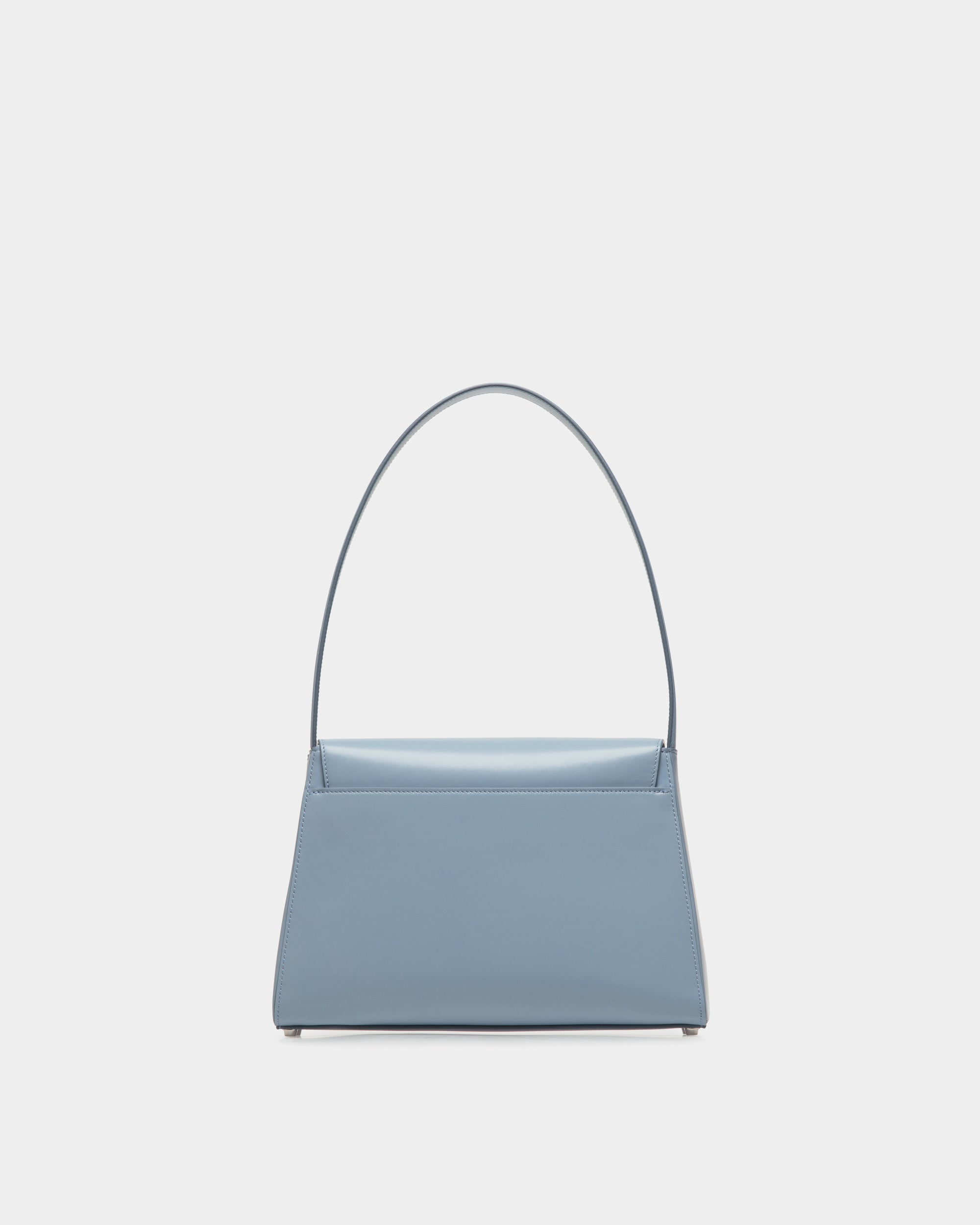 Sac D’épaule Ollam En Cuir Light Blue - Femme - Bally - 03