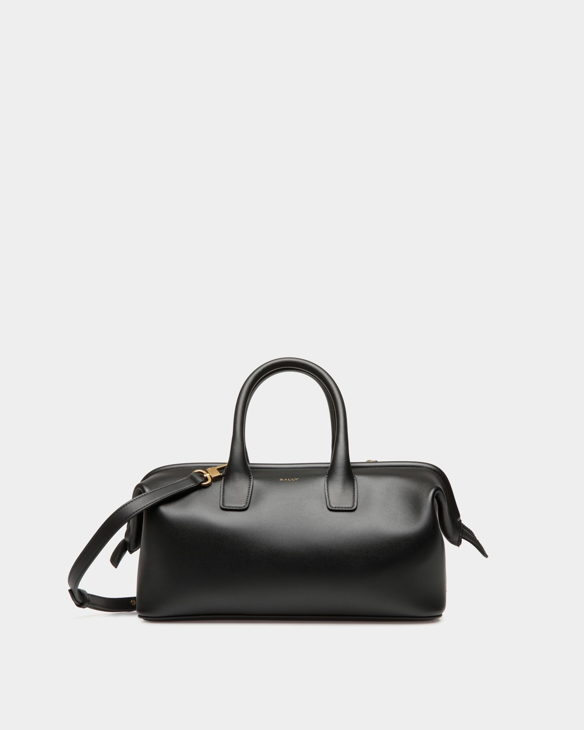 Petit Sac À Anse Supérieure Belle En Cuir Noir - Femme - Bally - 01
