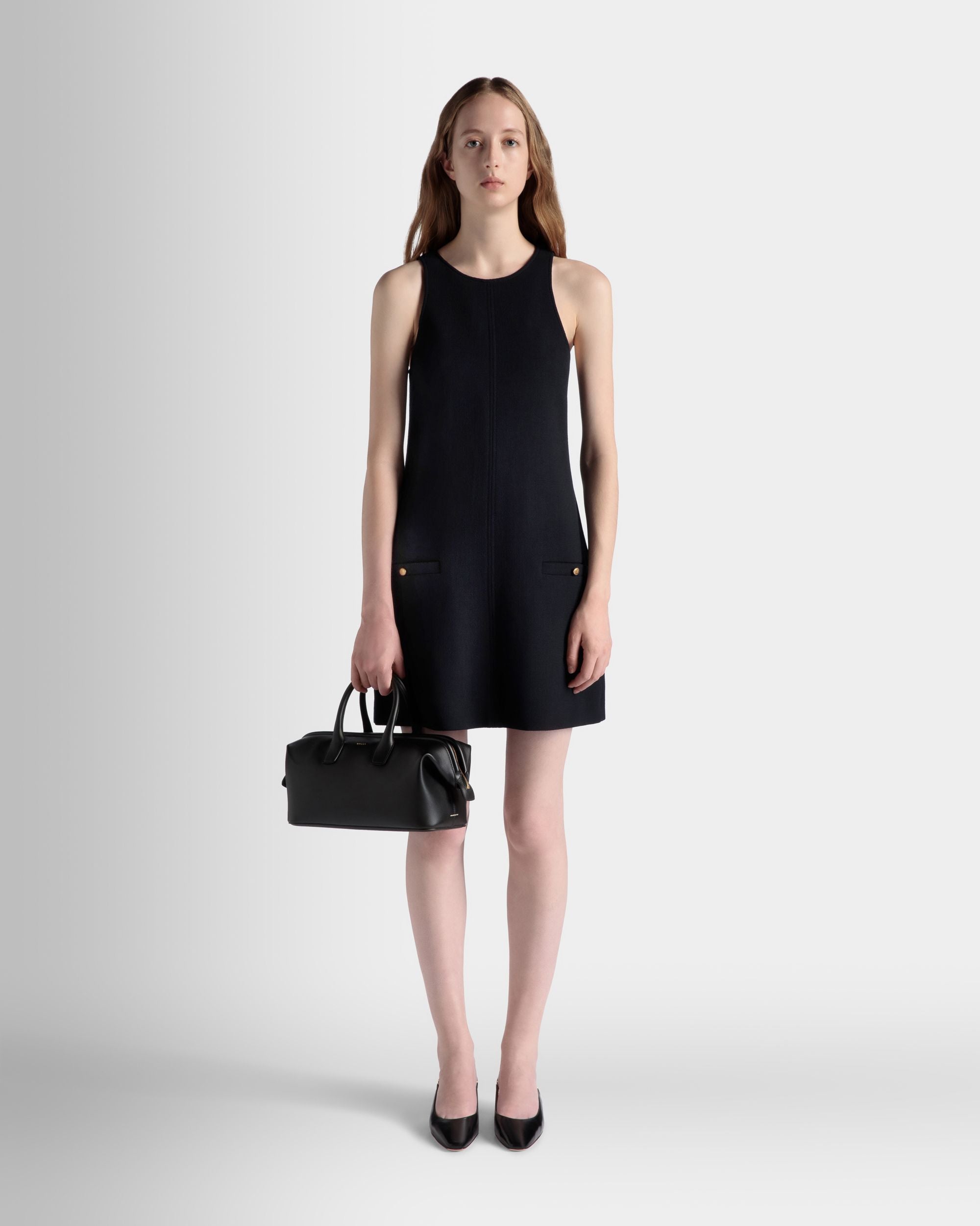 Petit Sac À Anse Supérieure Belle En Cuir Noir - Femme - Bally - 02