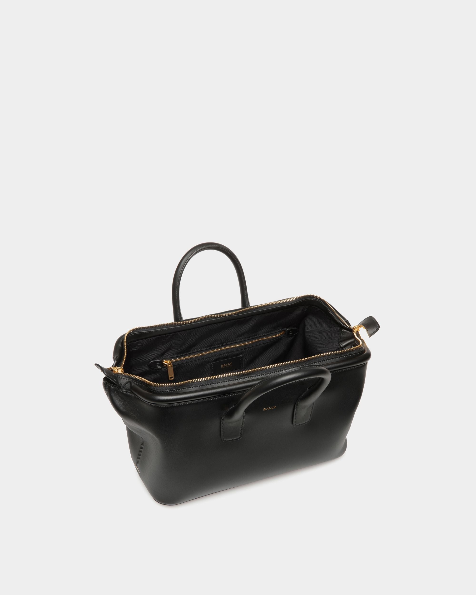 Petit Sac À Anse Supérieure Belle En Cuir Noir - Femme - Bally - 05
