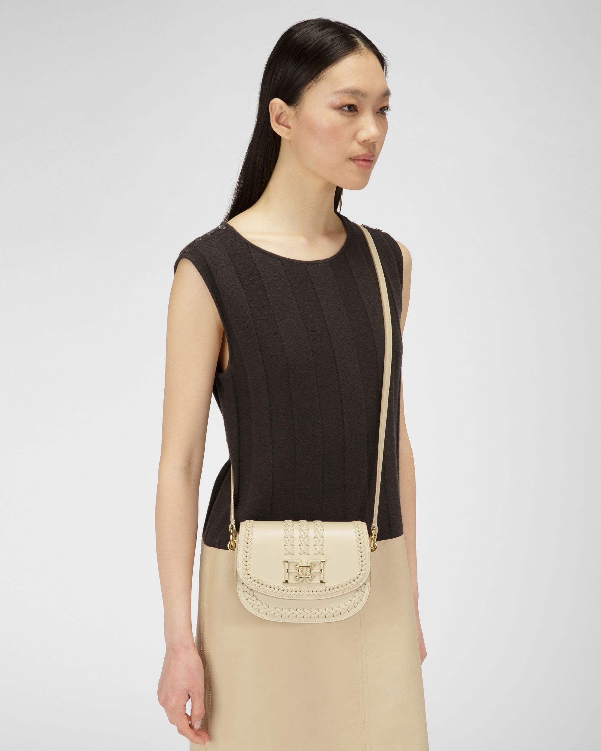 Baily Mini-Sac En Cuir Beige Clair - Femme - Bally - 02