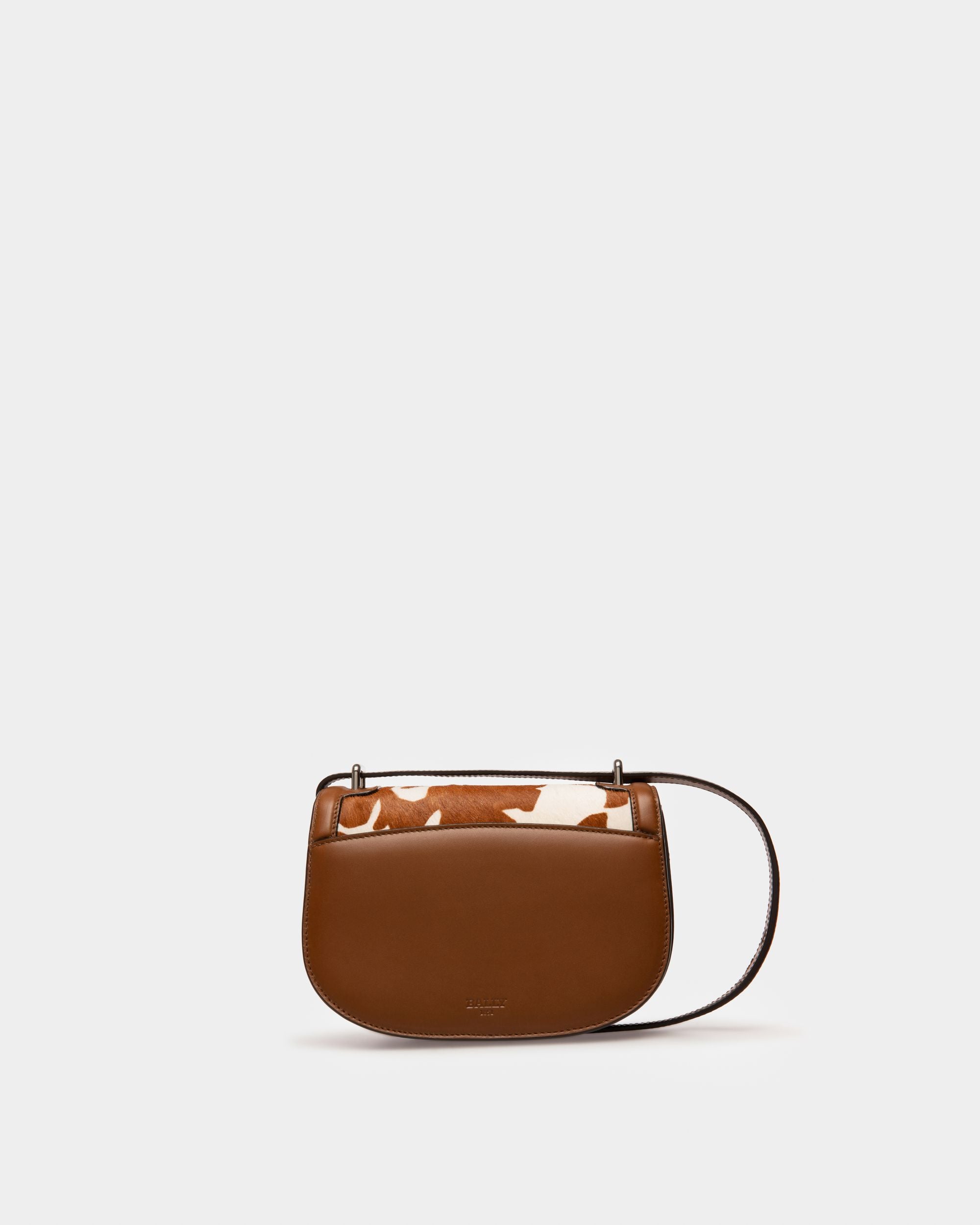 Baily Mini-Sac En Cuir Marron Et Blanc - Femme - Bally - 03