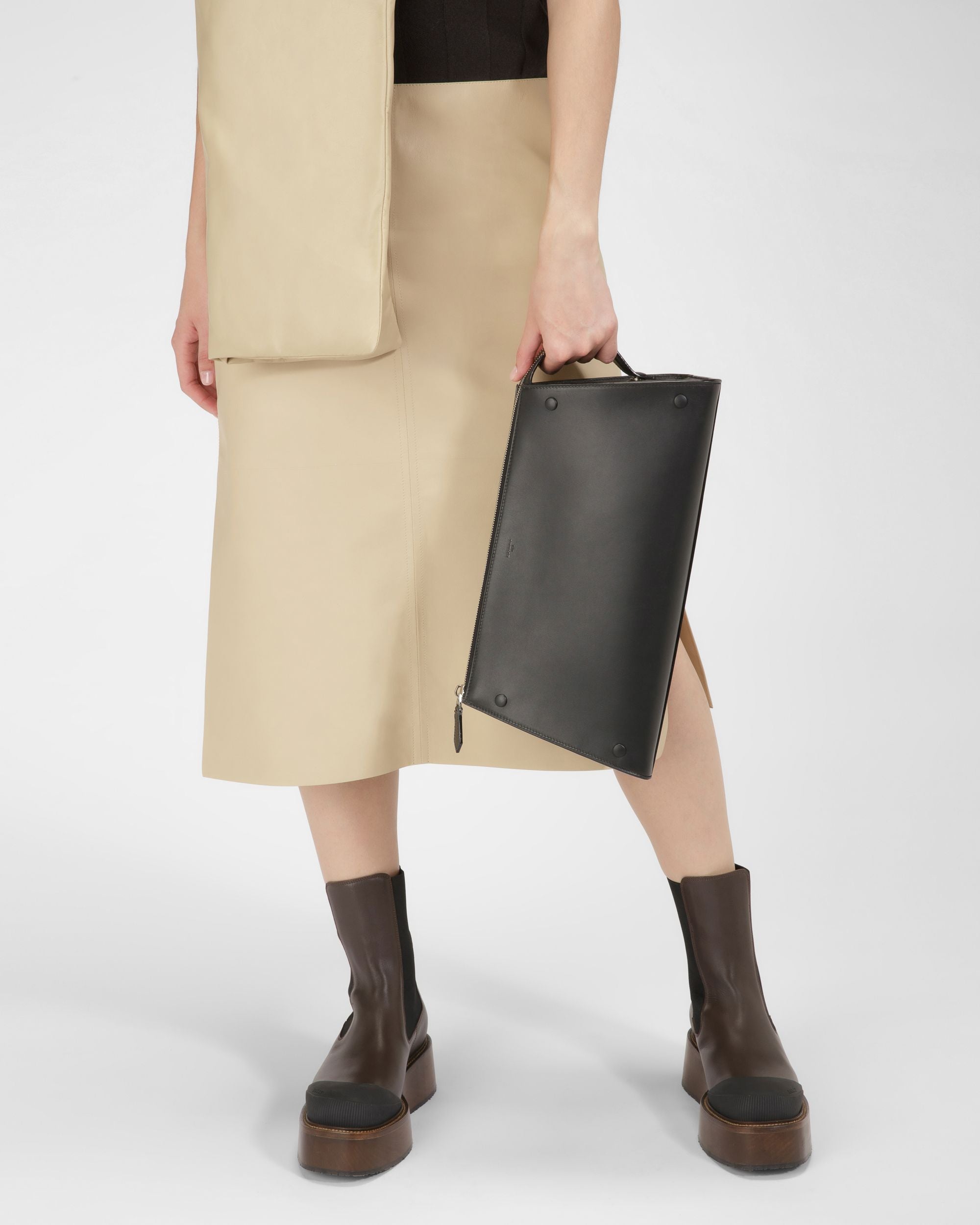 Arieel Mini-Sac En Cuir Noir - Femme - Bally - 06