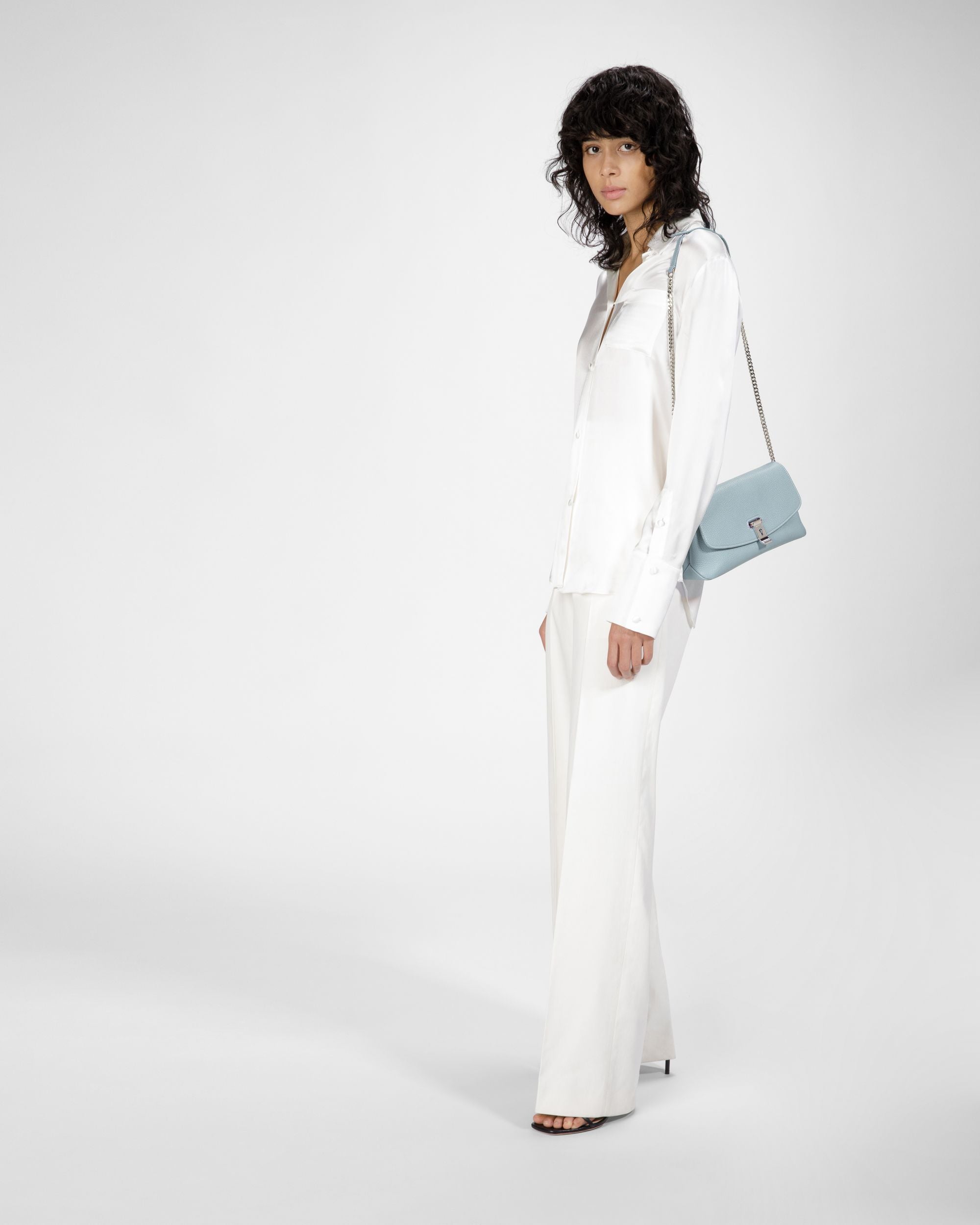 Leena Mini Sac En Cuir Bleu Clair - Femme - Bally - 08