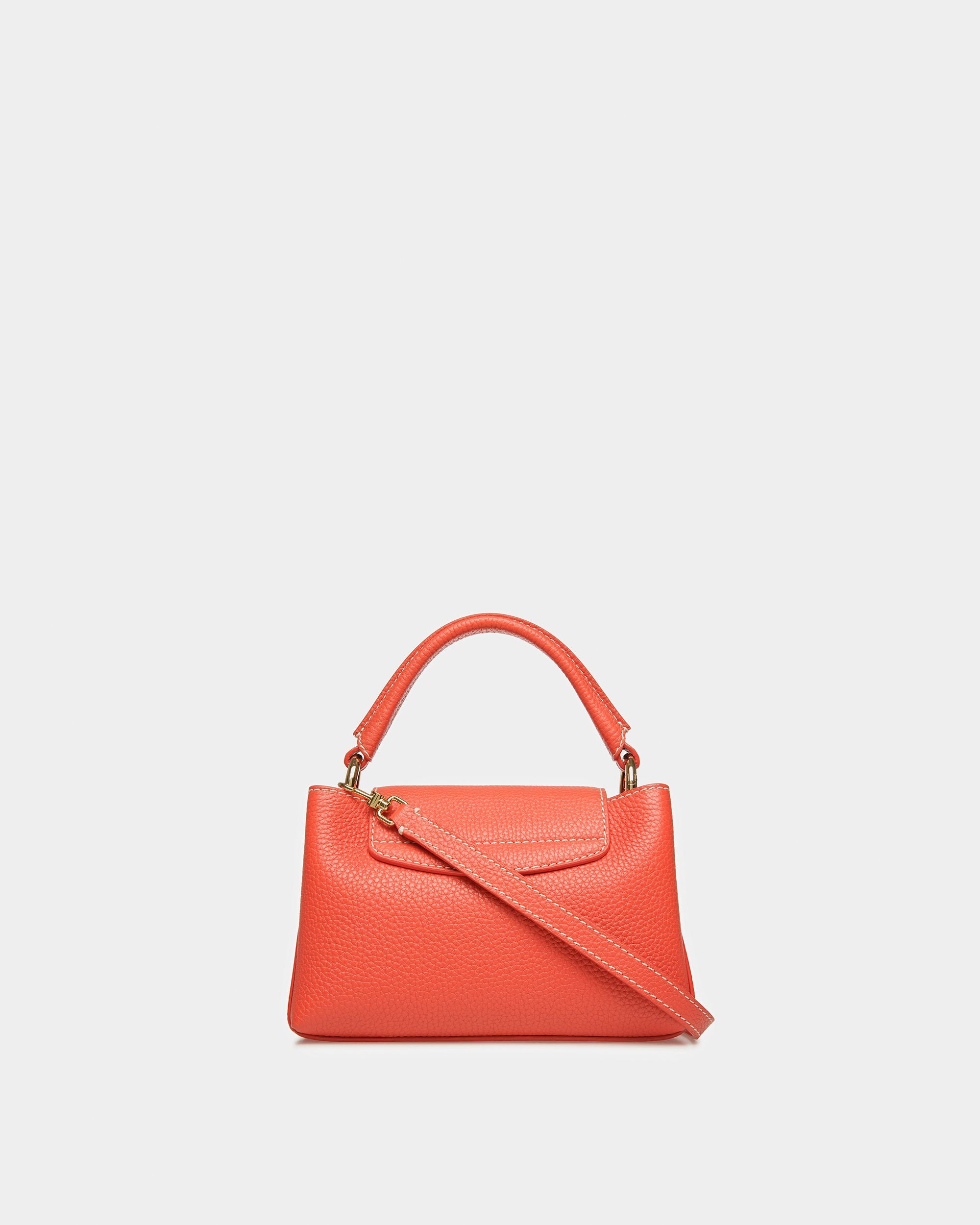 Layka Xs Sac À Anse Supérieure En Cuir Orange Et Marron - Femme - Bally - 03