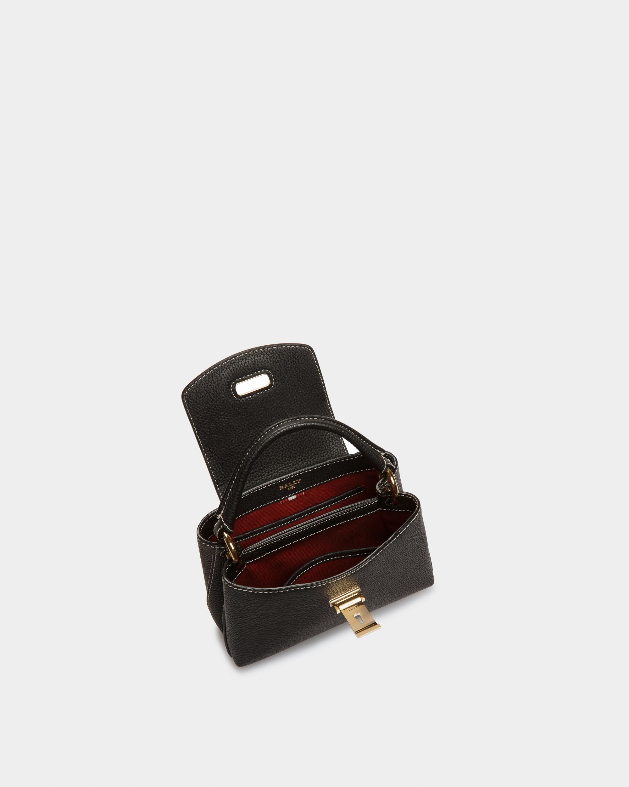 Layka Xs Mini Sac En Cuir Noir - Femme - Bally - 05