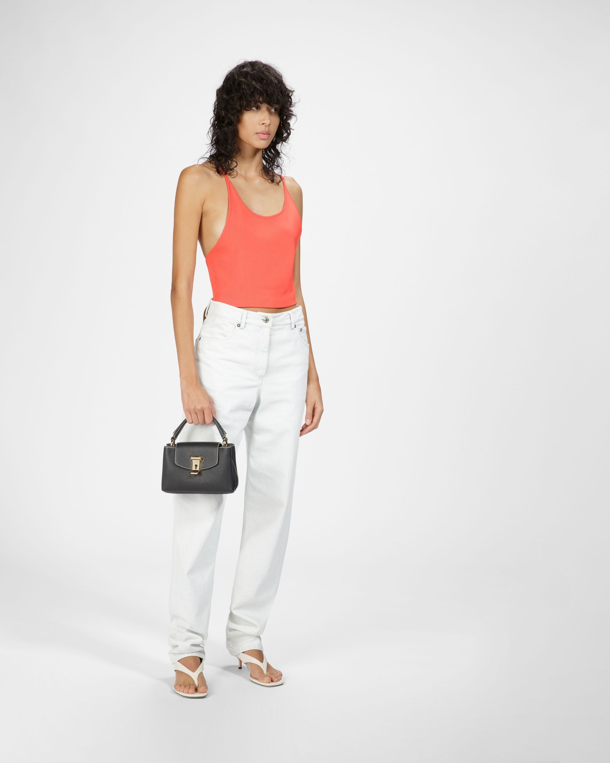 Layka Xs Mini Sac En Cuir Noir - Femme - Bally - 08