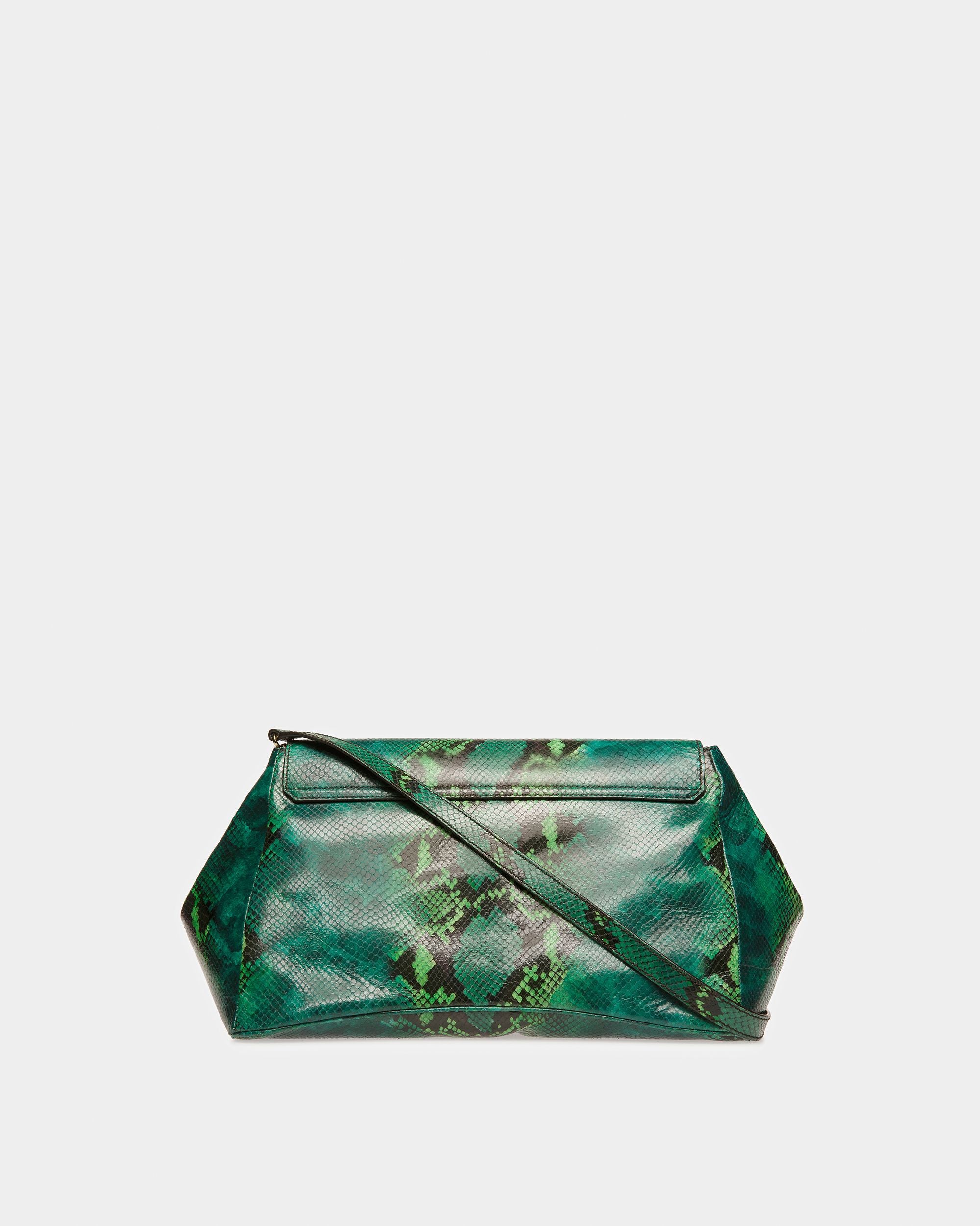 Maxi Pochette Emblem Finition Imprimé Python - Femme - Bally - 03