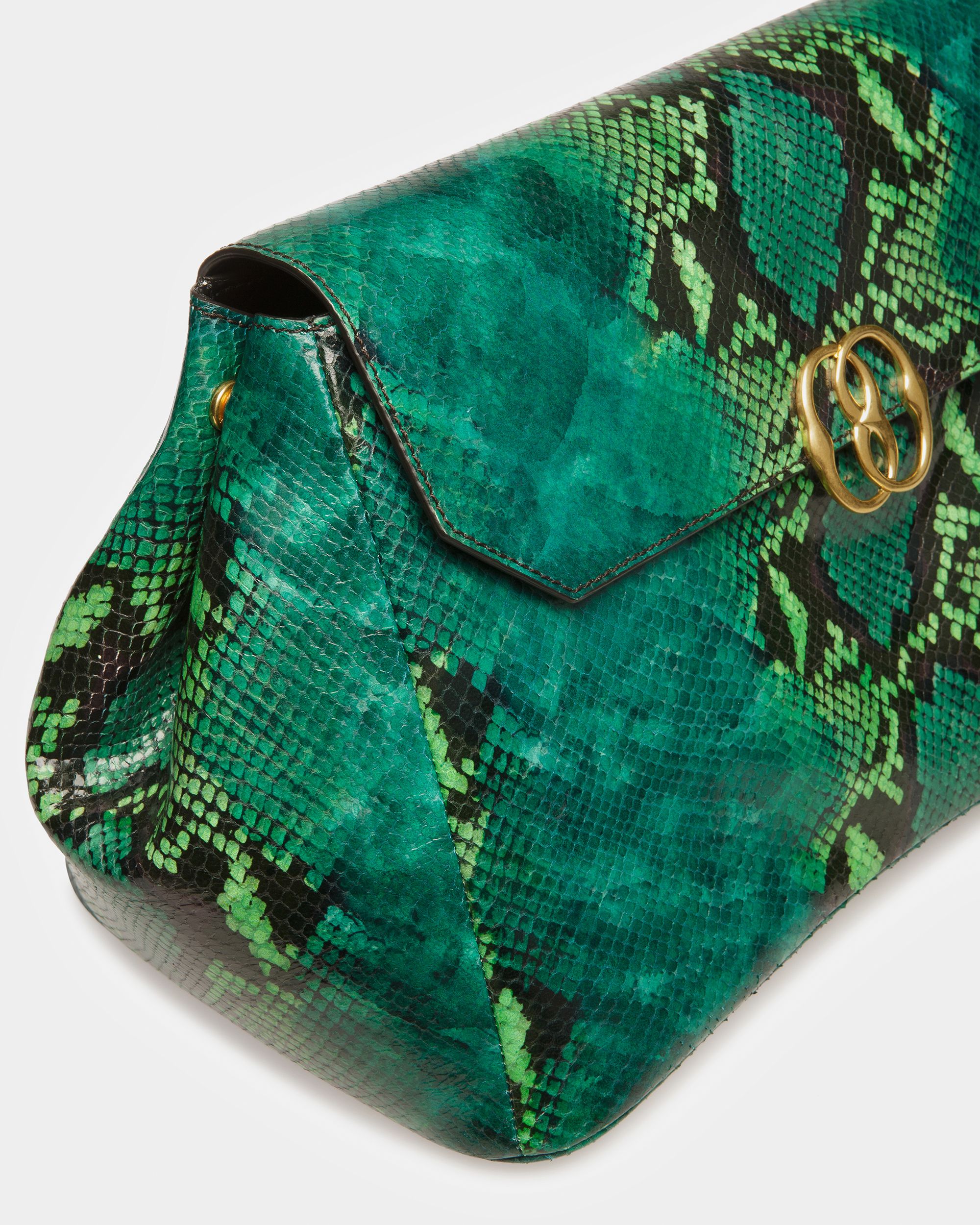 Maxi Pochette Emblem Finition Imprimé Python - Femme - Bally - 06