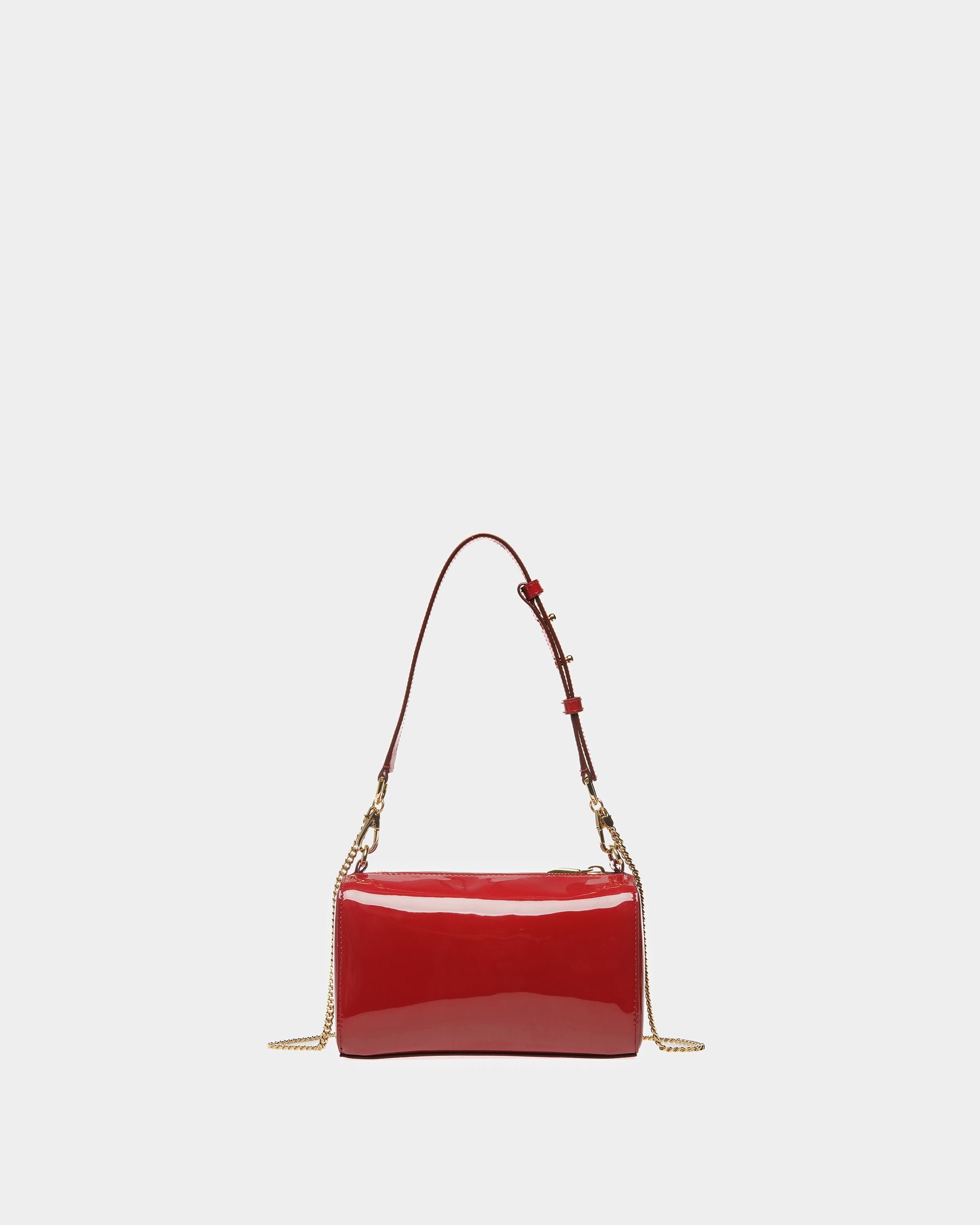 Mini-Sac Emblem En Cuir Rubis Profond - Femme - Bally - 02