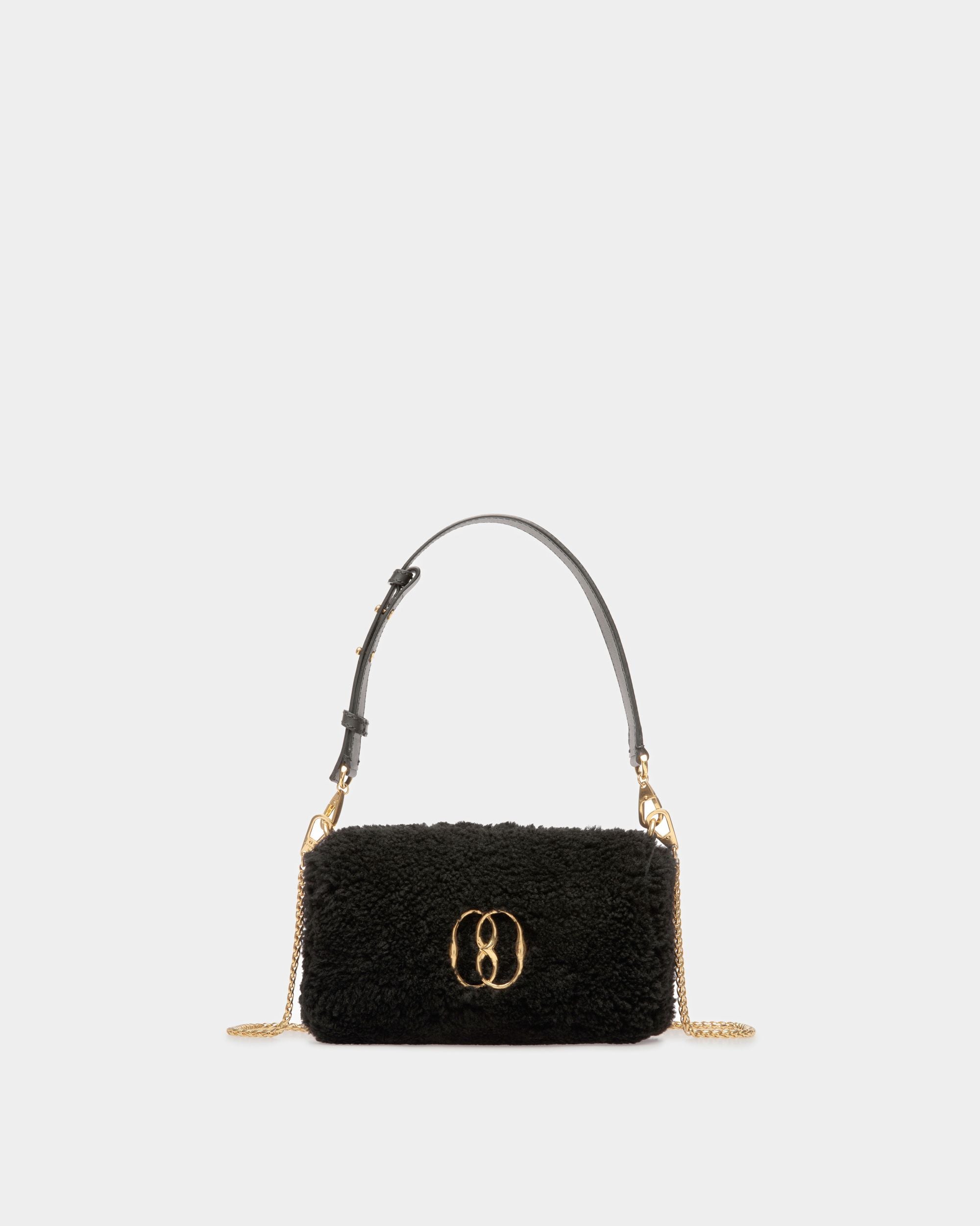 Mini-Sac Emblem En Laine Noire - Femme - Bally - 01